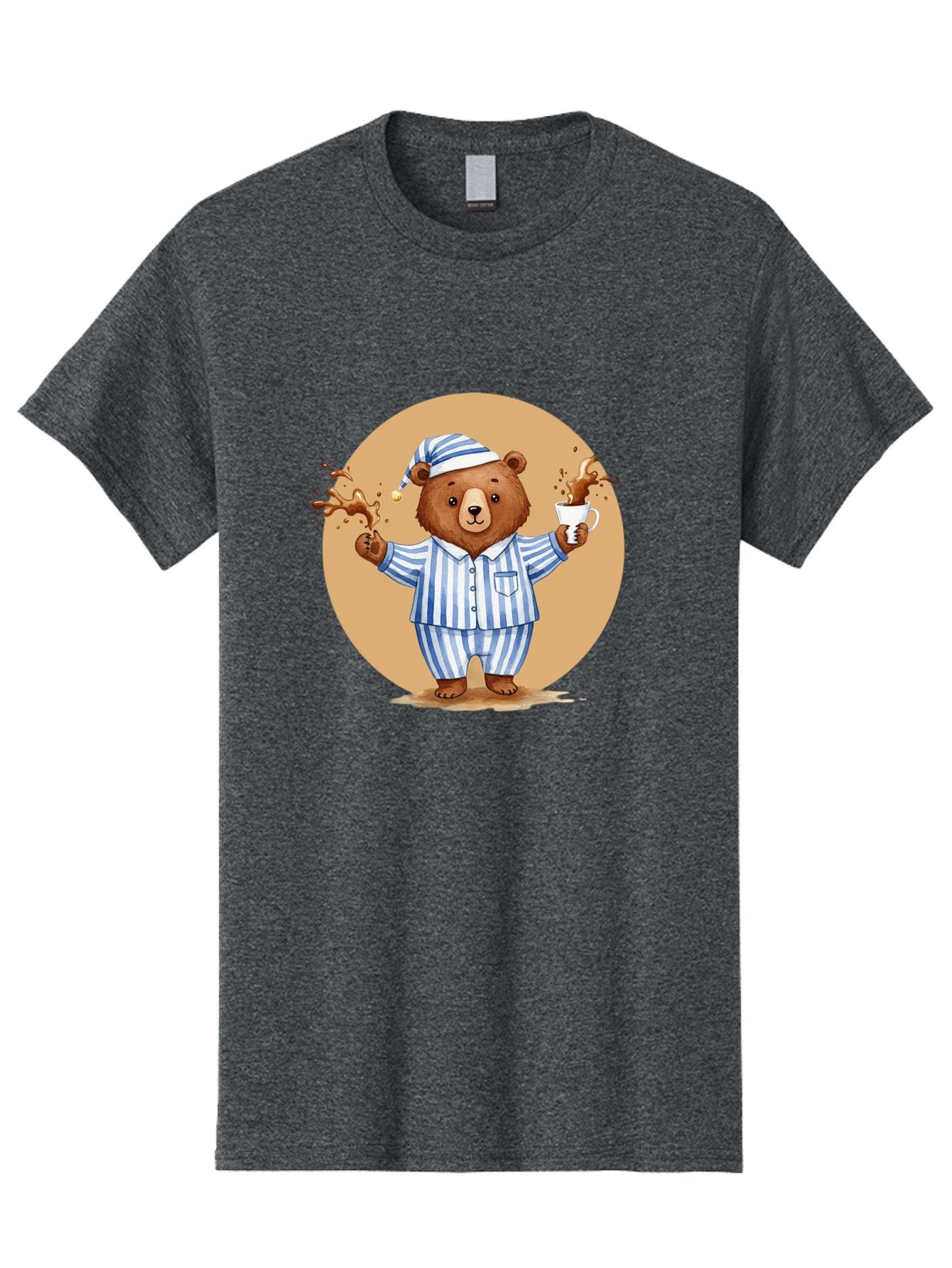 Coffee-Spilling-Bear Men'S Graphic Tee, 100% Cotton, Comfortable Casual Summer Wear, Machine Washable, Vintage Camera, Old Camera, Antique Camera, Black Camera, Classic Photography, Photography Equipment, Nostalgic Device, Film Camera, Bah770 8