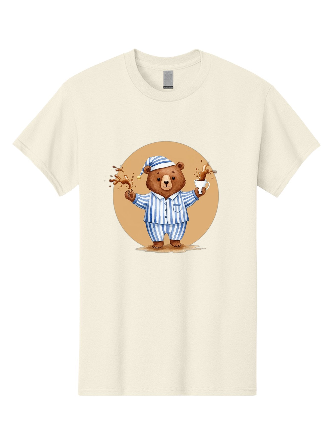 Coffee-Spilling-Bear Men'S Graphic Tee, 100% Cotton, Comfortable Casual Summer Wear, Machine Washable, Vintage Camera, Old Camera, Antique Camera, Black Camera, Classic Photography, Photography Equipment, Nostalgic Device, Film Camera, Bah770 5