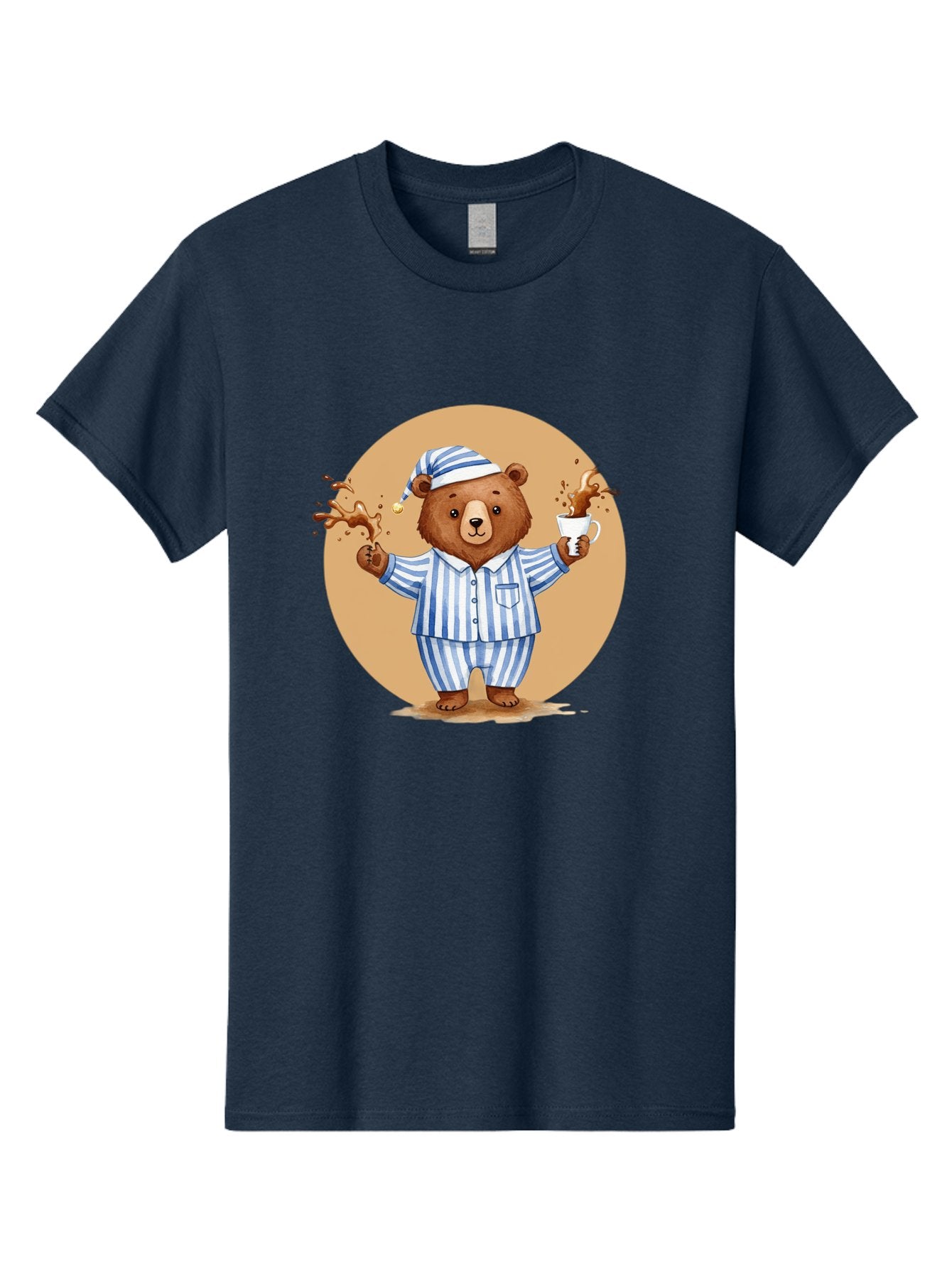 Coffee-Spilling-Bear Men'S Graphic Tee, 100% Cotton, Comfortable Casual Summer Wear, Machine Washable, Vintage Camera, Old Camera, Antique Camera, Black Camera, Classic Photography, Photography Equipment, Nostalgic Device, Film Camera, Bah770 13