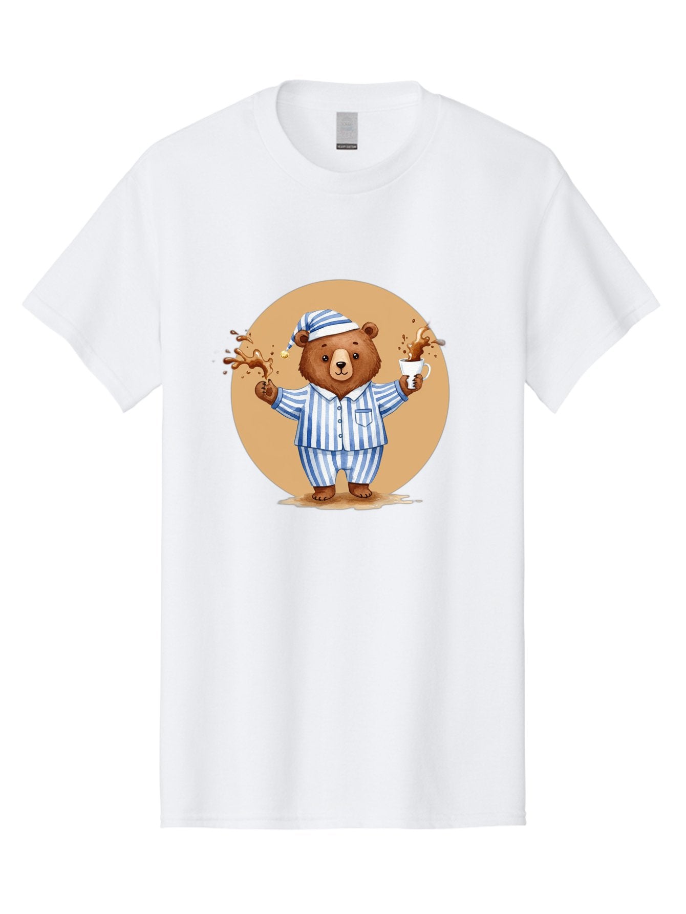 Coffee-Spilling-Bear Men'S Graphic Tee, 100% Cotton, Comfortable Casual Summer Wear, Machine Washable, Vintage Camera, Old Camera, Antique Camera, Black Camera, Classic Photography, Photography Equipment, Nostalgic Device, Film Camera, Bah770 9
