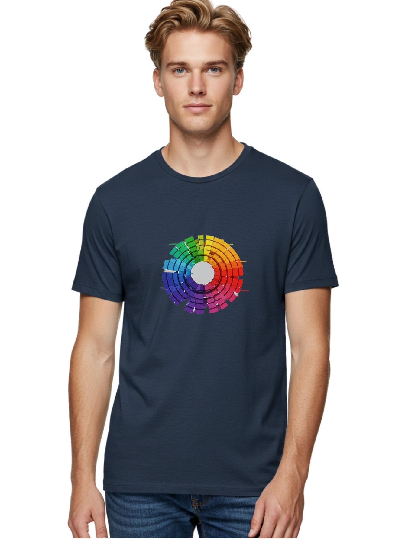 Color-Wheel Men'S Graphic Tee, 100% Cotton, Comfortable Casual Summer Wear, Machine Washable, Vintage Camera, Old Camera, Antique Camera, Black Camera, Classic Photography, Photography Equipment, Nostalgic Device, Film Camera, Camera Art Bah772 25