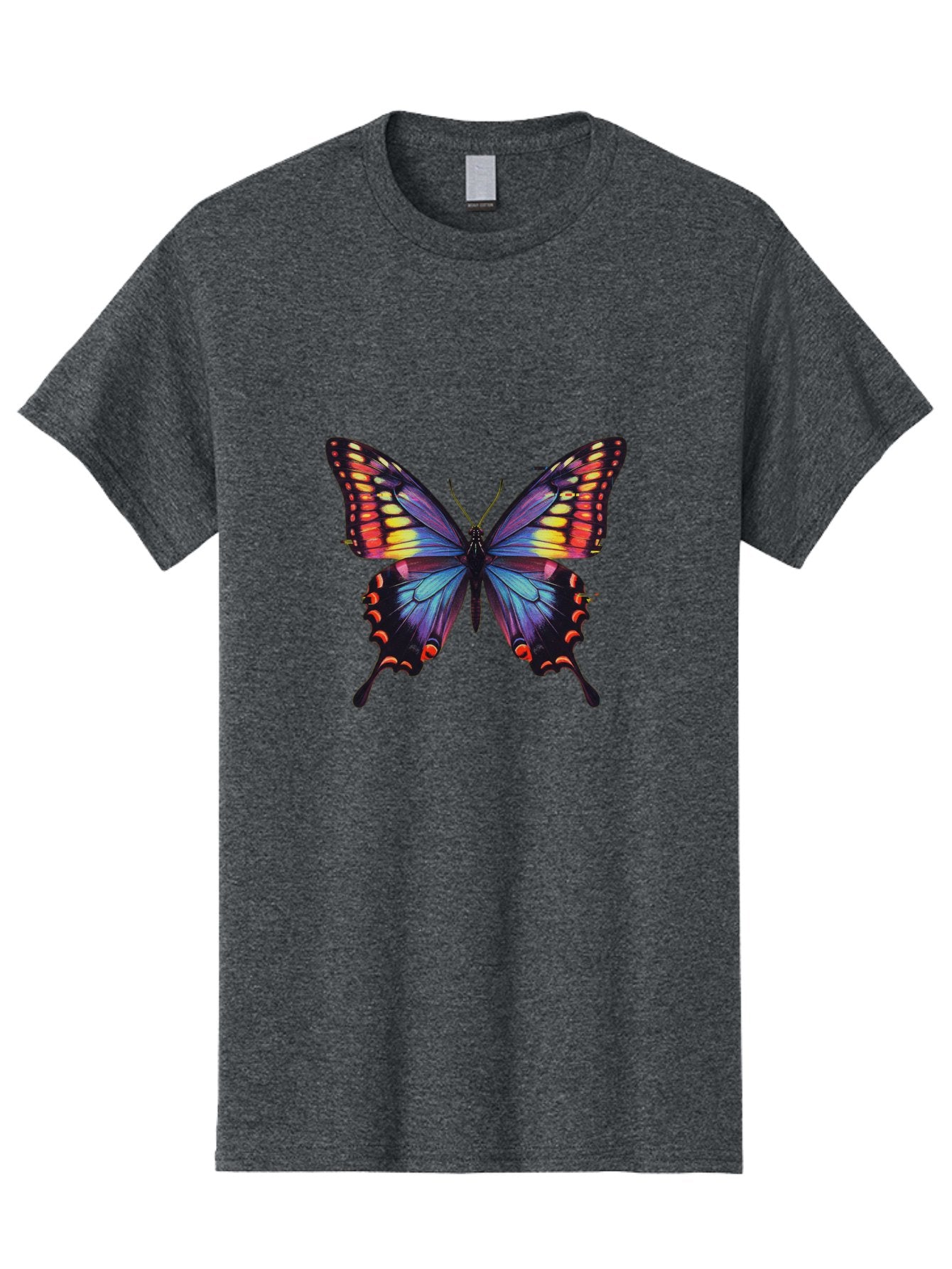 Colorful-Butterfly Men'S Graphic Tee, 100% Cotton, Comfortable Casual Summer Wear, Machine Washable, Vintage Camera, Old Camera, Antique Camera, Black Camera, Classic Photography, Photography Equipment, Nostalgic Device, Film Camera, Bah773