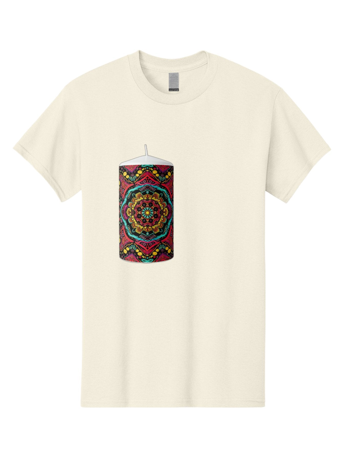 Colorful-Mandala-Candle Men'S Graphic Tee, 100% Cotton, Comfortable Casual Summer Wear, Machine Washable, Vintage Camera, Old Camera, Antique Camera, Black Camera, Classic Photography, Photography Equipment, Nostalgic Device, Film Camera, Bah774