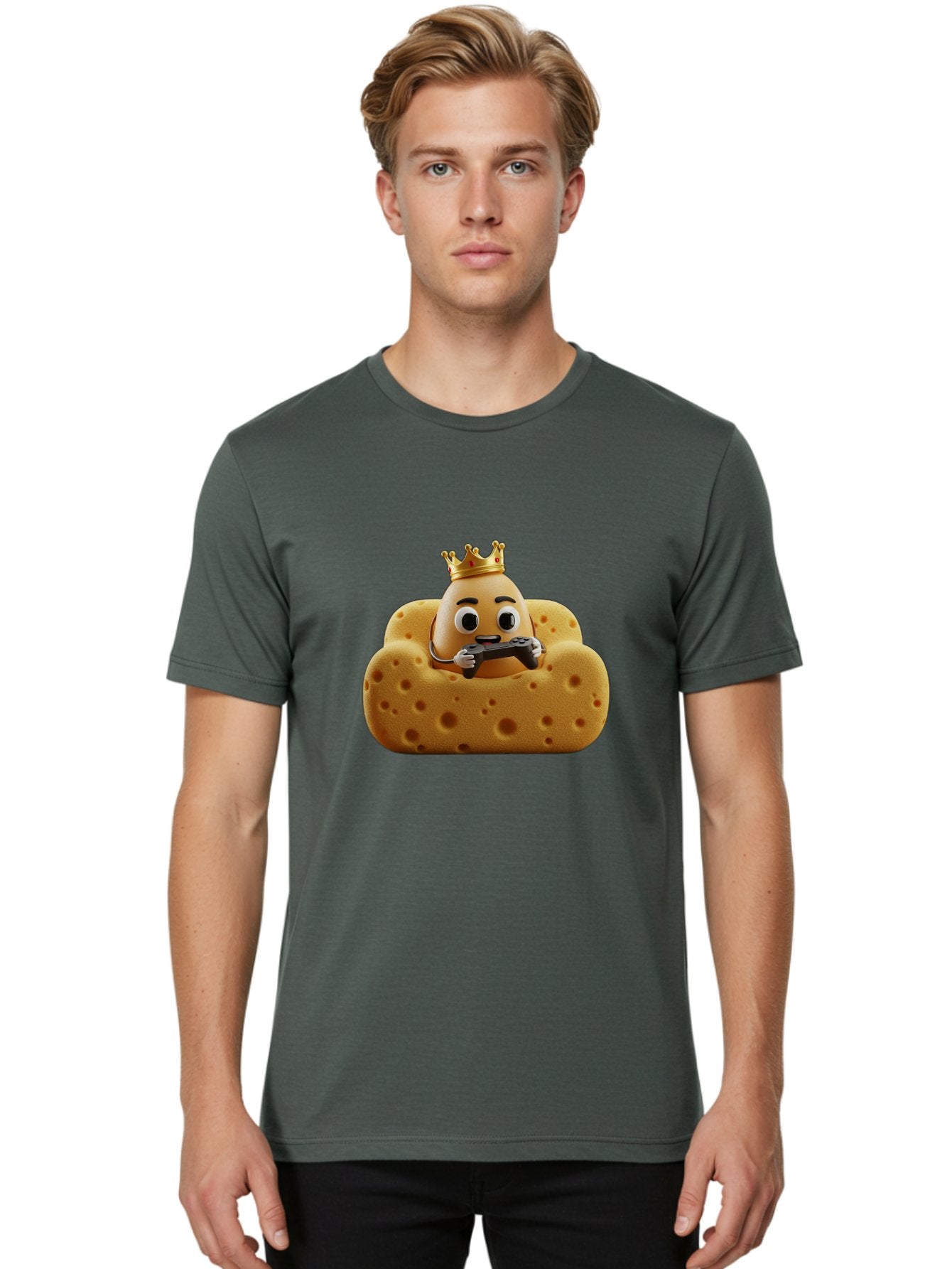 Cookie-With-Crown-Gaming Men'S Graphic Tee, 100% Cotton, Comfortable Casual Summer Wear, Machine Washable, Vintage Camera, Old Camera, Antique Camera, Black Camera, Classic Photography, Photography Equipment, Nostalgic Device, Film Camera, Bah783 18