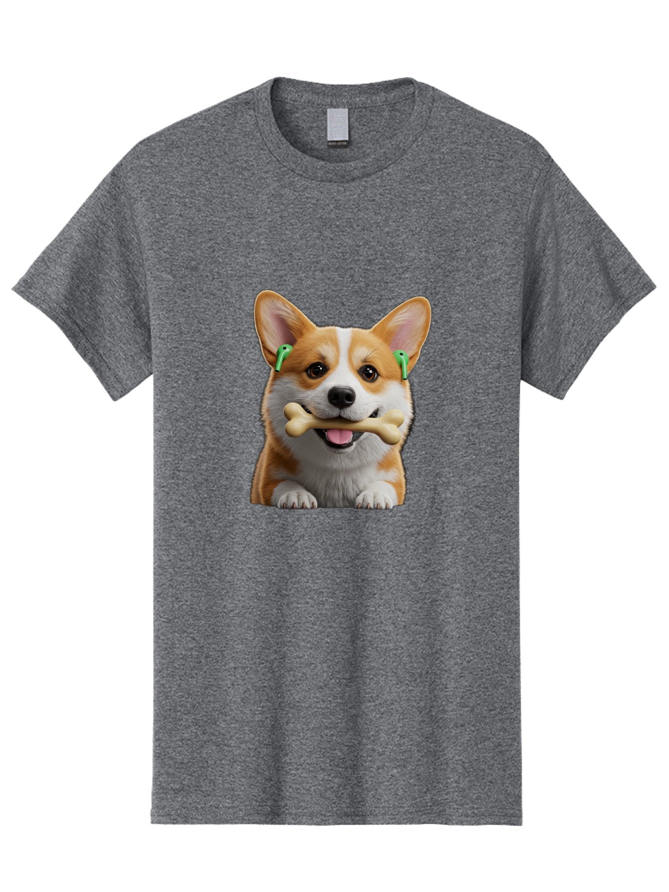 Corgi-With-Bone Men'S Graphic Tee, 100% Cotton, Comfortable Casual Summer Wear, Machine Washable, Vintage Camera, Old Camera, Antique Camera, Black Camera, Classic Photography, Photography Equipment, Nostalgic Device, Film Camera, Camera Art Bah784