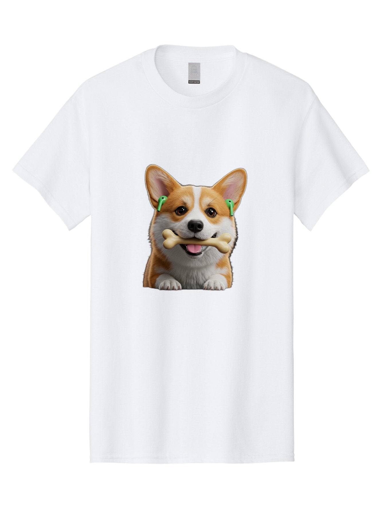 Corgi-With-Bone Men'S Graphic Tee, 100% Cotton, Comfortable Casual Summer Wear, Machine Washable, Vintage Camera, Old Camera, Antique Camera, Black Camera, Classic Photography, Photography Equipment, Nostalgic Device, Film Camera, Camera Art Bah784