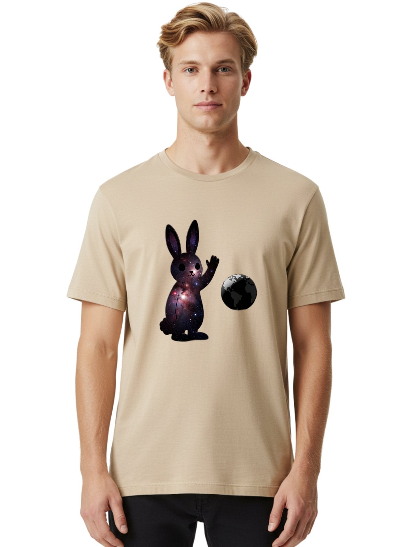 Cosmic-Rabbit-1 Men'S Graphic Tee, 100% Cotton, Comfortable Casual Summer Wear, Machine Washable, Vintage Camera, Old Camera, Antique Camera, Black Camera, Classic Photography, Photography Equipment, Nostalgic Device, Film Camera, Camera Art Bah785 17