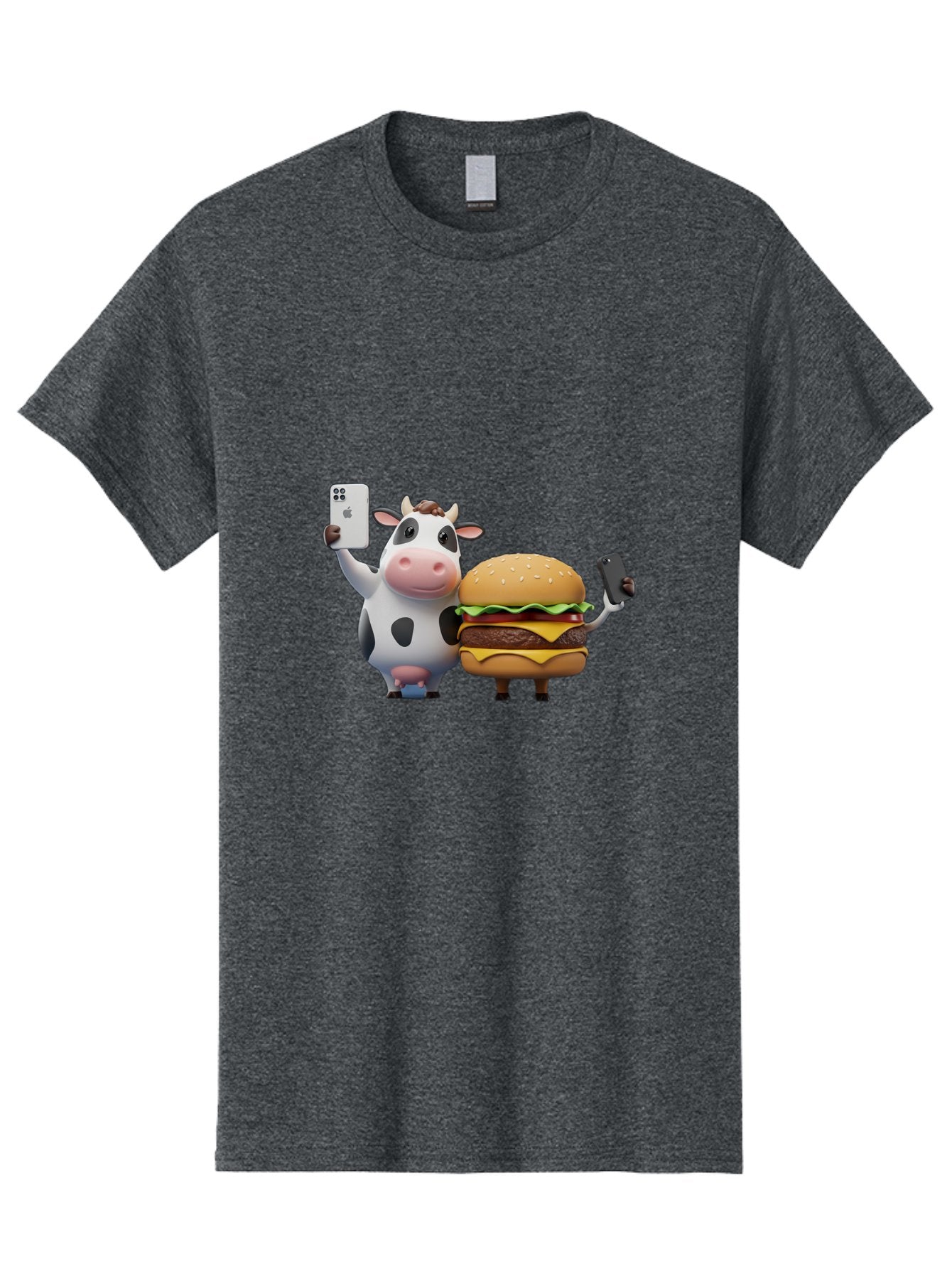 Cow-And-Burger-1 Men'S Graphic Tee, 100% Cotton, Comfortable Casual Summer Wear, Machine Washable, Vintage Camera, Old Camera, Antique Camera, Black Camera, Classic Photography, Photography Equipment, Nostalgic Device, Film Camera, Camera Art Bah788 14
