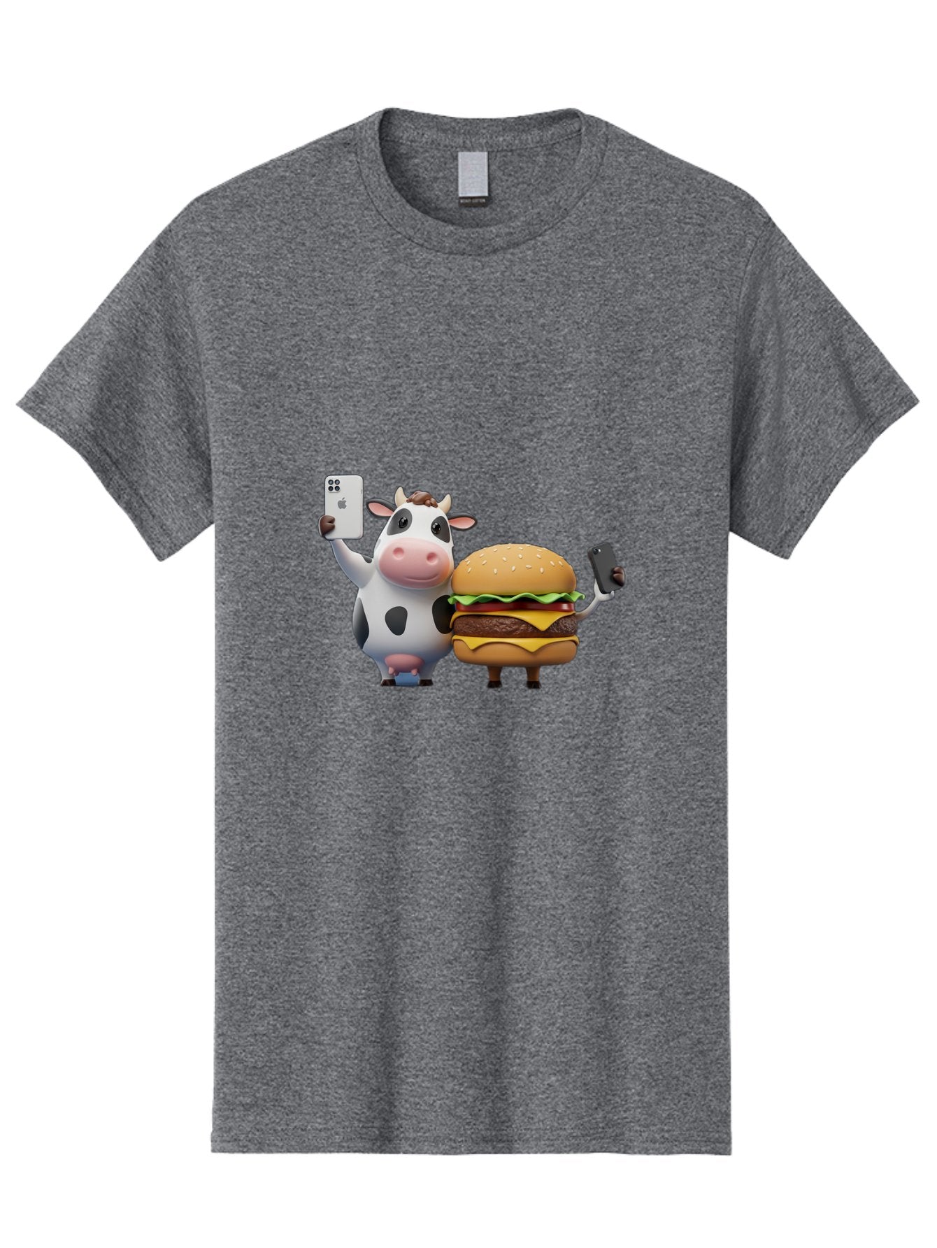 Cow-And-Burger-1 Men'S Graphic Tee, 100% Cotton, Comfortable Casual Summer Wear, Machine Washable, Vintage Camera, Old Camera, Antique Camera, Black Camera, Classic Photography, Photography Equipment, Nostalgic Device, Film Camera, Camera Art Bah788 10