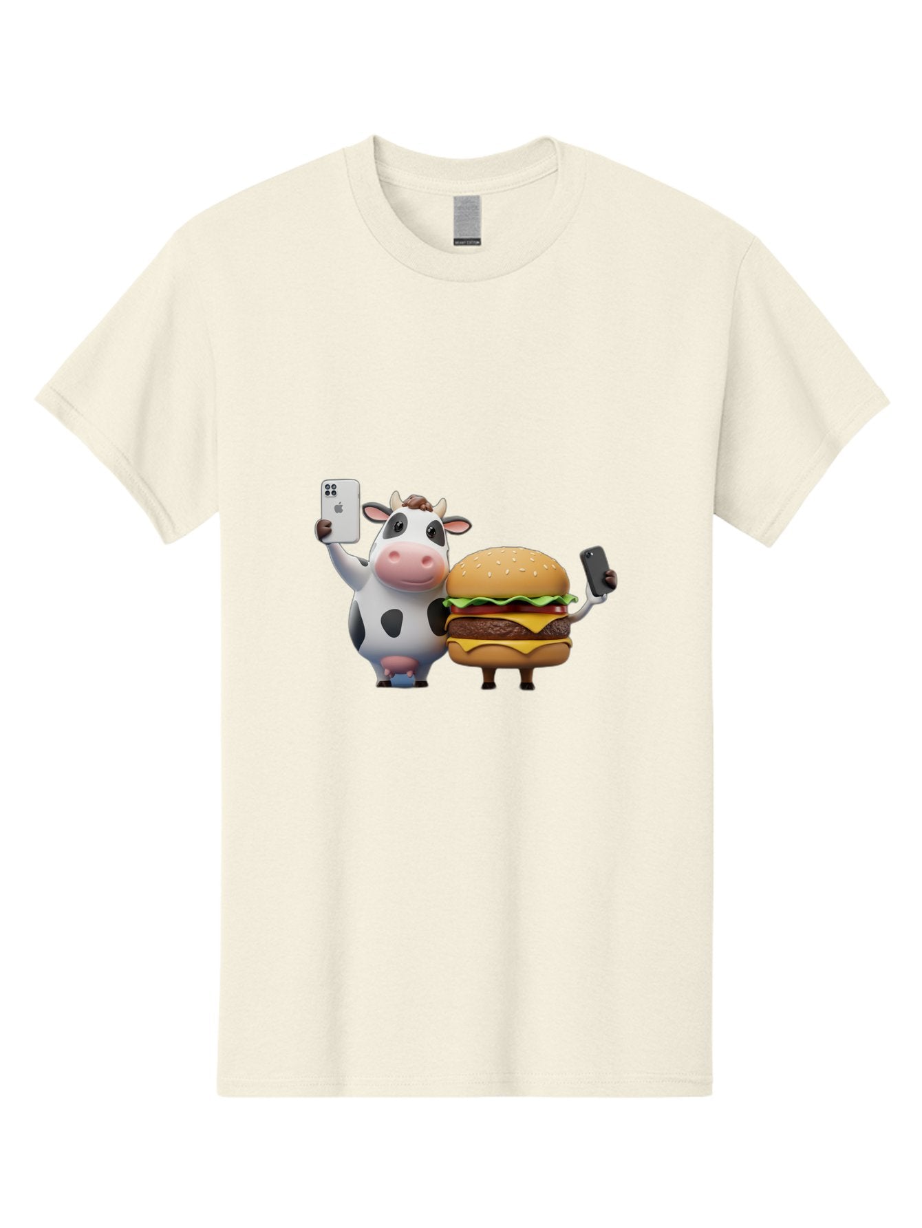 Cow-And-Burger-1 Men'S Graphic Tee, 100% Cotton, Comfortable Casual Summer Wear, Machine Washable, Vintage Camera, Old Camera, Antique Camera, Black Camera, Classic Photography, Photography Equipment, Nostalgic Device, Film Camera, Camera Art Bah788 6