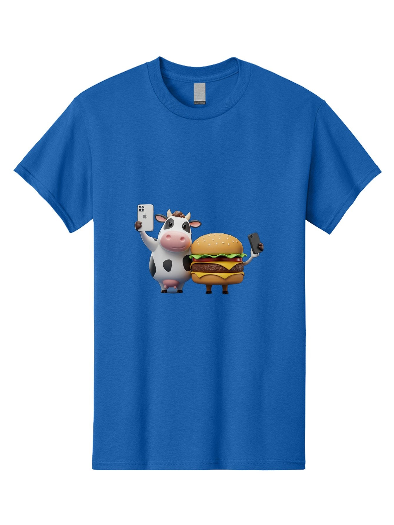 Cow-And-Burger-1 Men'S Graphic Tee, 100% Cotton, Comfortable Casual Summer Wear, Machine Washable, Vintage Camera, Old Camera, Antique Camera, Black Camera, Classic Photography, Photography Equipment, Nostalgic Device, Film Camera, Camera Art Bah788 13