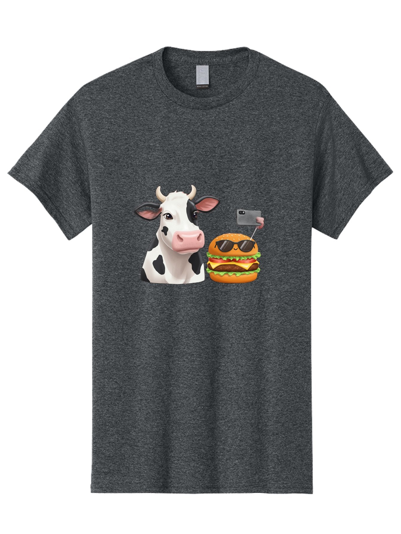 Cow-And-Burger-3 Men'S Graphic Tee, 100% Cotton, Comfortable Casual Summer Wear, Machine Washable, Vintage Camera, Old Camera, Antique Camera, Black Camera, Classic Photography, Photography Equipment, Nostalgic Device, Film Camera, Camera Art Bah790 11