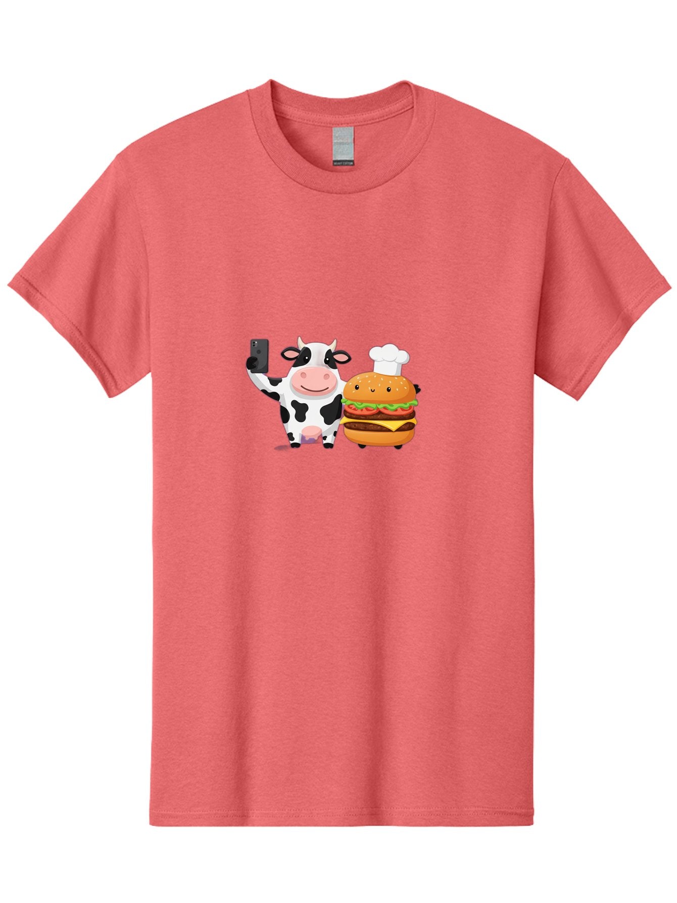 Cow-And-Hamburger-1 Men'S Graphic Tee, 100% Cotton, Comfortable Casual Summer Wear, Machine Washable, Vintage Camera, Old Camera, Antique Camera, Black Camera, Classic Photography, Photography Equipment, Nostalgic Device, Film Camera, Bah792 3