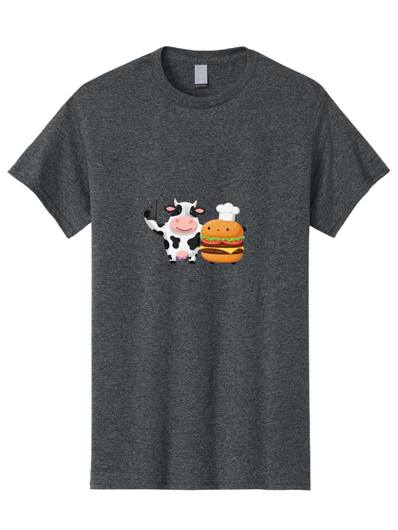 Cow-And-Hamburger-1 Men'S Graphic Tee, 100% Cotton, Comfortable Casual Summer Wear, Machine Washable, Vintage Camera, Old Camera, Antique Camera, Black Camera, Classic Photography, Photography Equipment, Nostalgic Device, Film Camera, Bah792 7