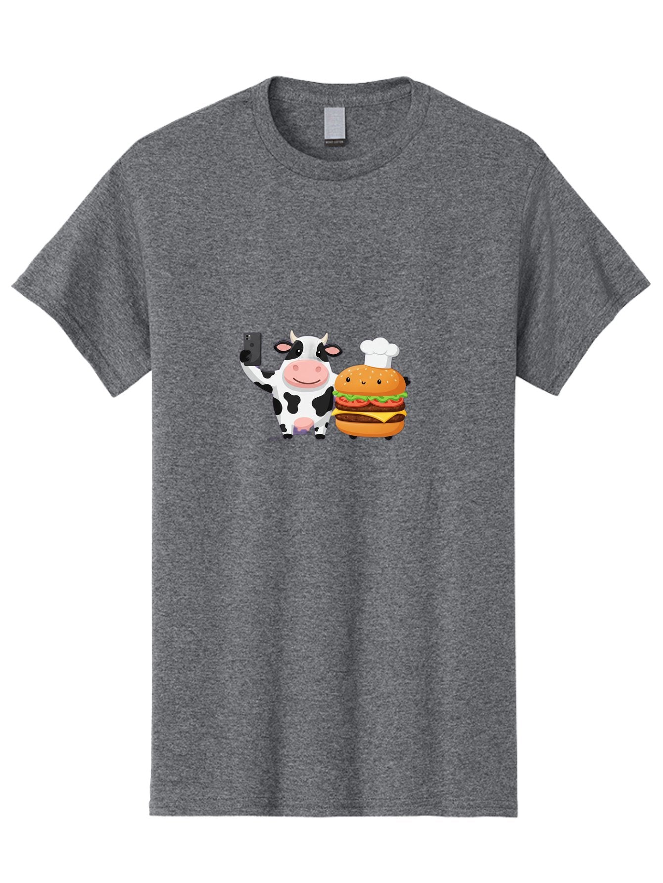 Cow-And-Hamburger-1 Men'S Graphic Tee, 100% Cotton, Comfortable Casual Summer Wear, Machine Washable, Vintage Camera, Old Camera, Antique Camera, Black Camera, Classic Photography, Photography Equipment, Nostalgic Device, Film Camera, Bah792 13