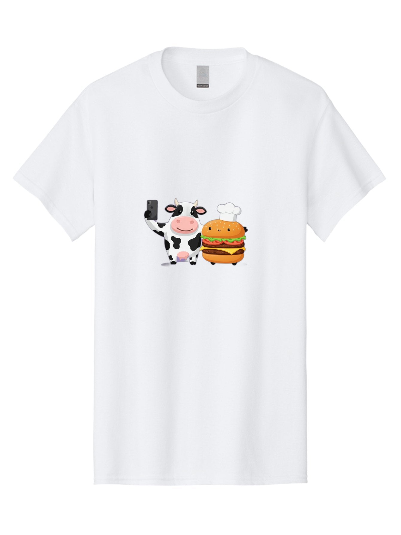 Cow-And-Hamburger-1 Men'S Graphic Tee, 100% Cotton, Comfortable Casual Summer Wear, Machine Washable, Vintage Camera, Old Camera, Antique Camera, Black Camera, Classic Photography, Photography Equipment, Nostalgic Device, Film Camera, Bah792 6