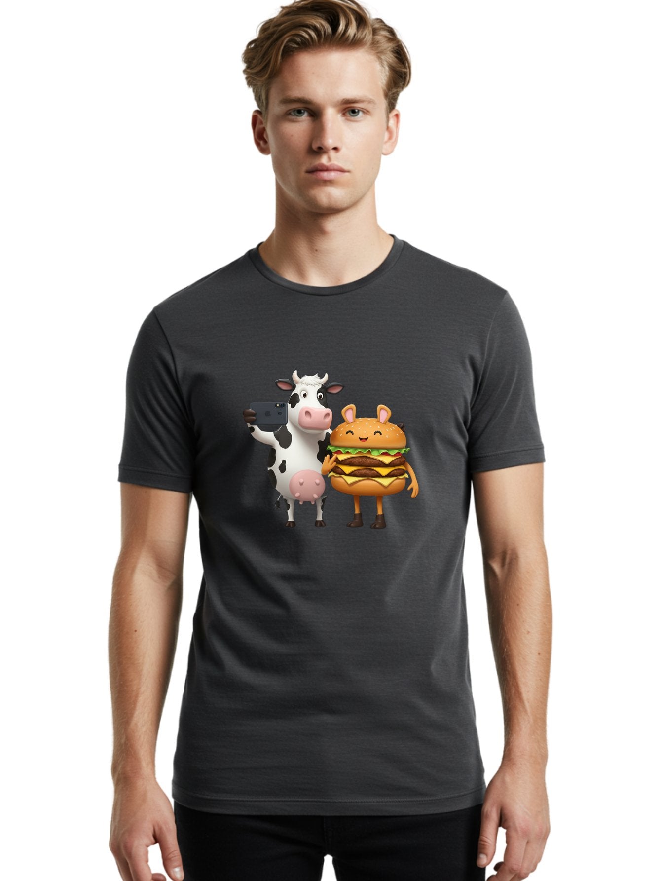 Cow-And-Hamburger Men'S Graphic Tee, 100% Cotton, Comfortable Casual Summer Wear, Machine Washable, Vintage Camera, Old Camera, Antique Camera, Black Camera, Classic Photography, Photography Equipment, Nostalgic Device, Film Camera, Camera Art Bah793 22