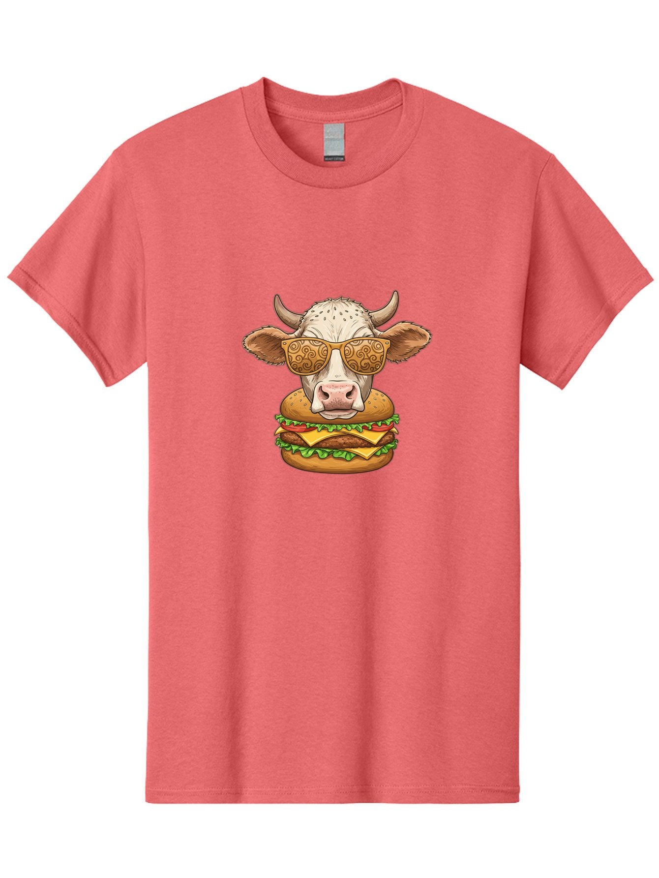 Cow-Burger-1 Men'S Graphic Tee, 100% Cotton, Comfortable Casual Summer Wear, Machine Washable, Vintage Camera, Old Camera, Antique Camera, Black Camera, Classic Photography, Photography Equipment, Nostalgic Device, Film Camera, Camera Art Bah794 9