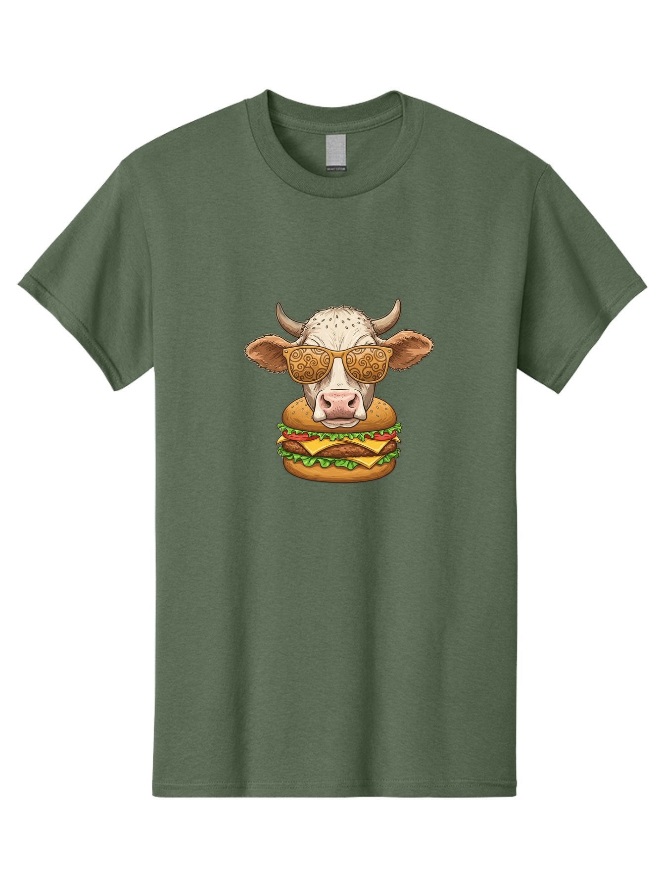 Cow-Burger-1 Men'S Graphic Tee, 100% Cotton, Comfortable Casual Summer Wear, Machine Washable, Vintage Camera, Old Camera, Antique Camera, Black Camera, Classic Photography, Photography Equipment, Nostalgic Device, Film Camera, Camera Art Bah794 8