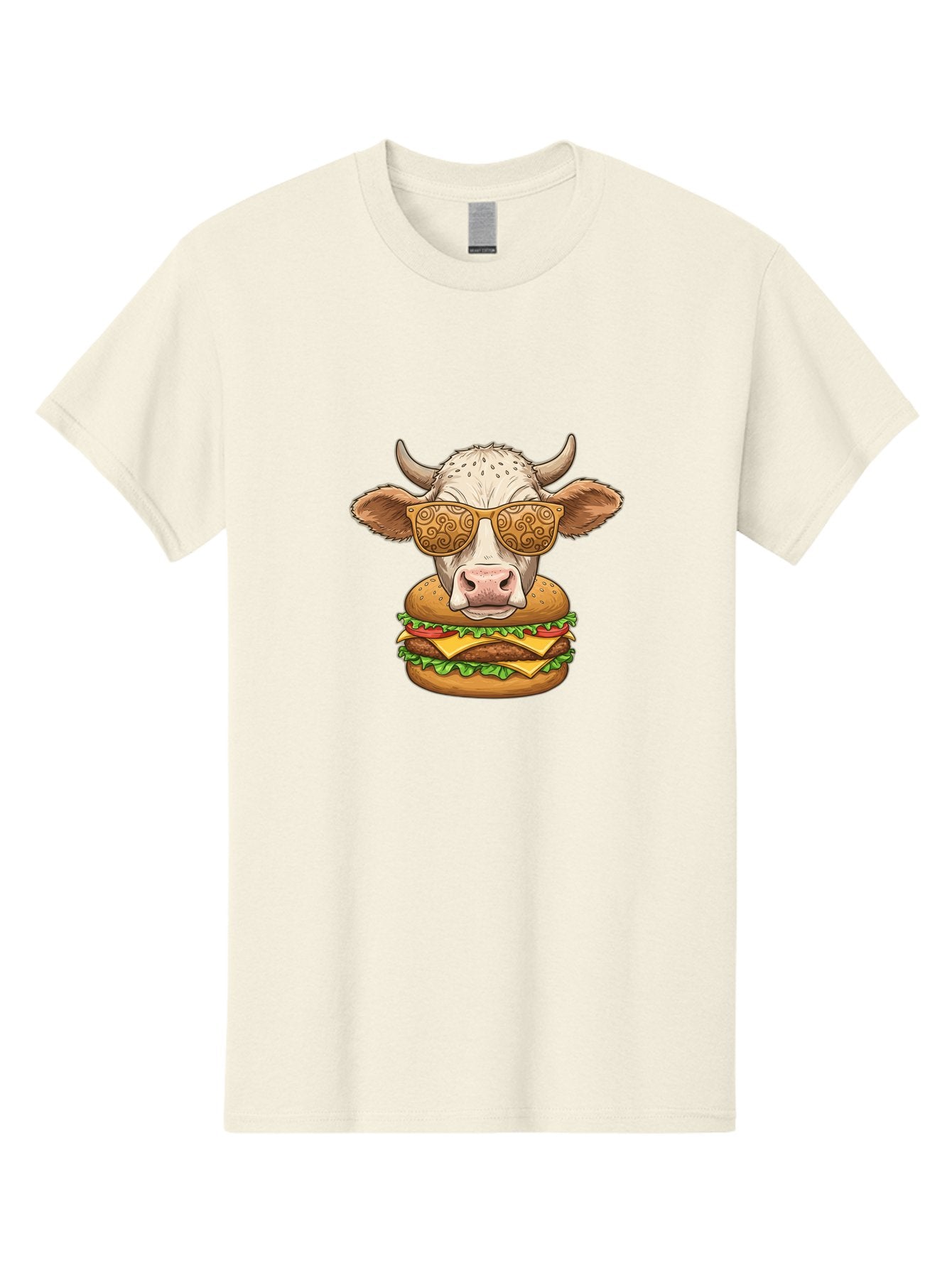 Cow-Burger-1 Men'S Graphic Tee, 100% Cotton, Comfortable Casual Summer Wear, Machine Washable, Vintage Camera, Old Camera, Antique Camera, Black Camera, Classic Photography, Photography Equipment, Nostalgic Device, Film Camera, Camera Art Bah794 4