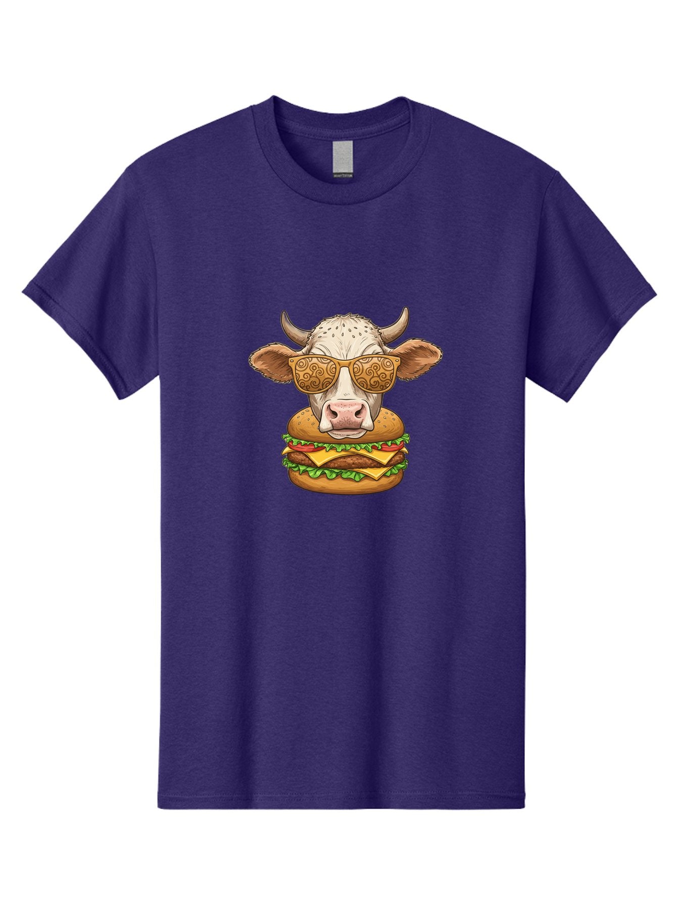 Cow-Burger-1 Men'S Graphic Tee, 100% Cotton, Comfortable Casual Summer Wear, Machine Washable, Vintage Camera, Old Camera, Antique Camera, Black Camera, Classic Photography, Photography Equipment, Nostalgic Device, Film Camera, Camera Art Bah794 6