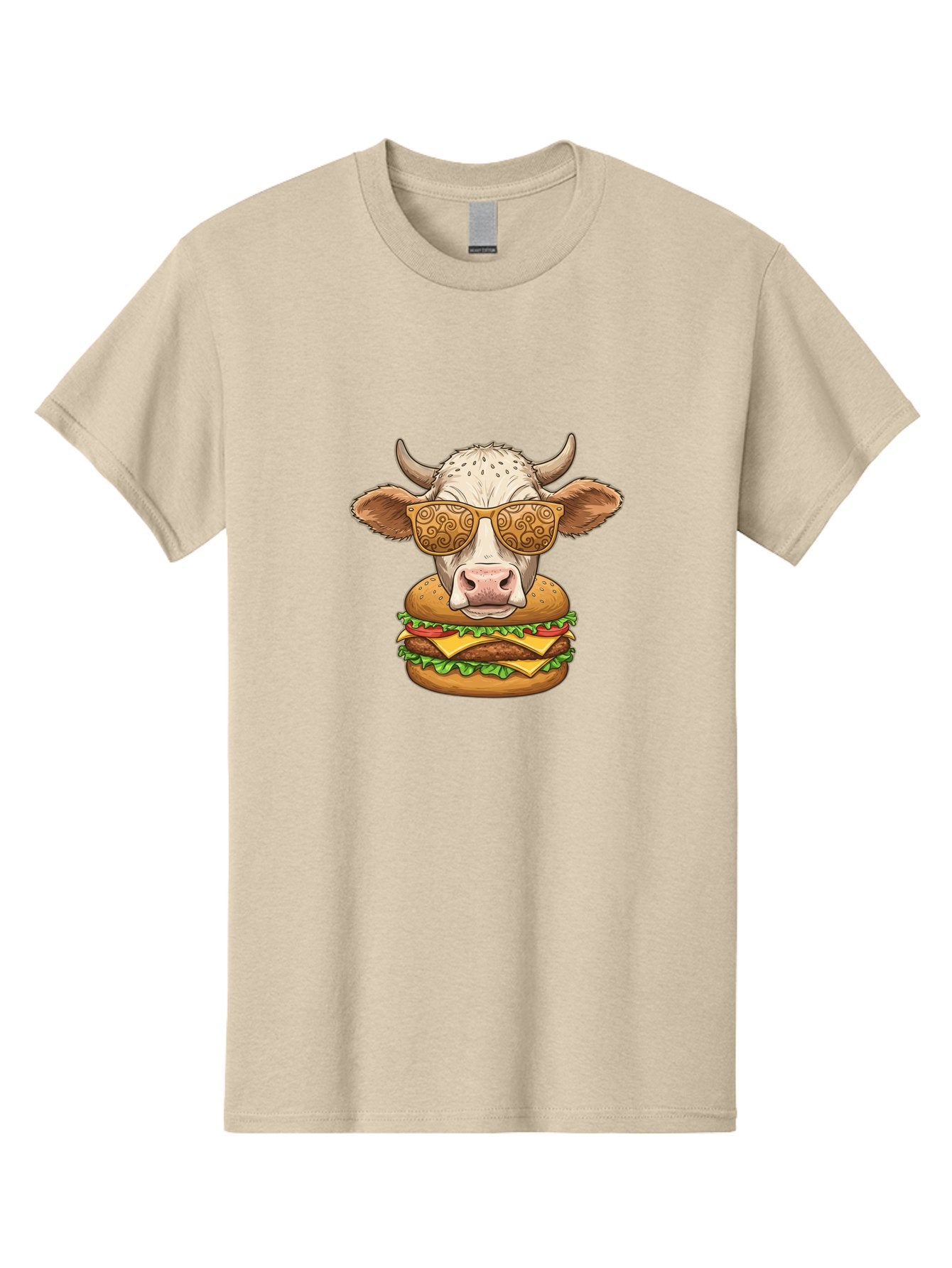 Cow-Burger-1 Men'S Graphic Tee, 100% Cotton, Comfortable Casual Summer Wear, Machine Washable, Vintage Camera, Old Camera, Antique Camera, Black Camera, Classic Photography, Photography Equipment, Nostalgic Device, Film Camera, Camera Art Bah794 7