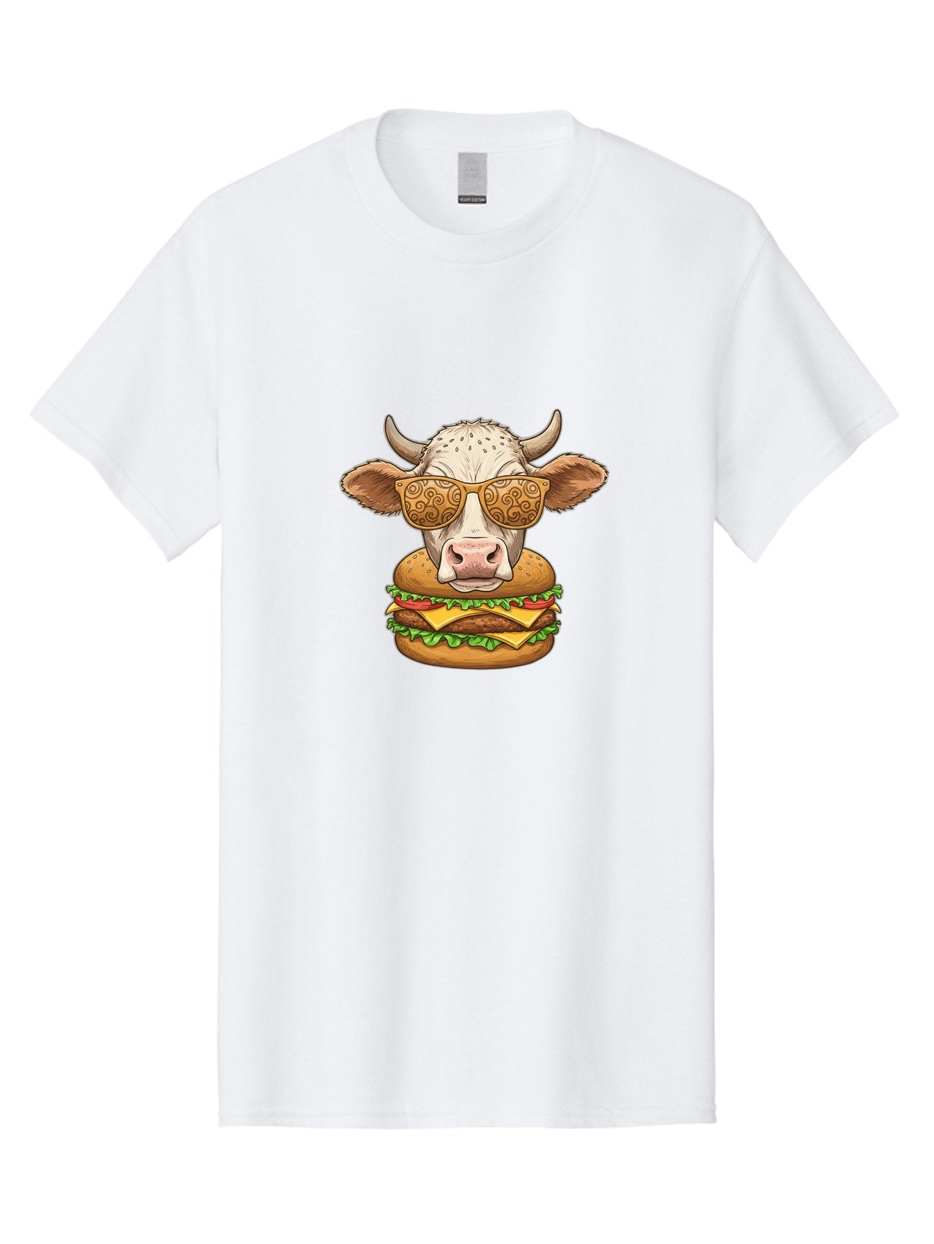 Cow-Burger-1 Men'S Graphic Tee, 100% Cotton, Comfortable Casual Summer Wear, Machine Washable, Vintage Camera, Old Camera, Antique Camera, Black Camera, Classic Photography, Photography Equipment, Nostalgic Device, Film Camera, Camera Art Bah794 15