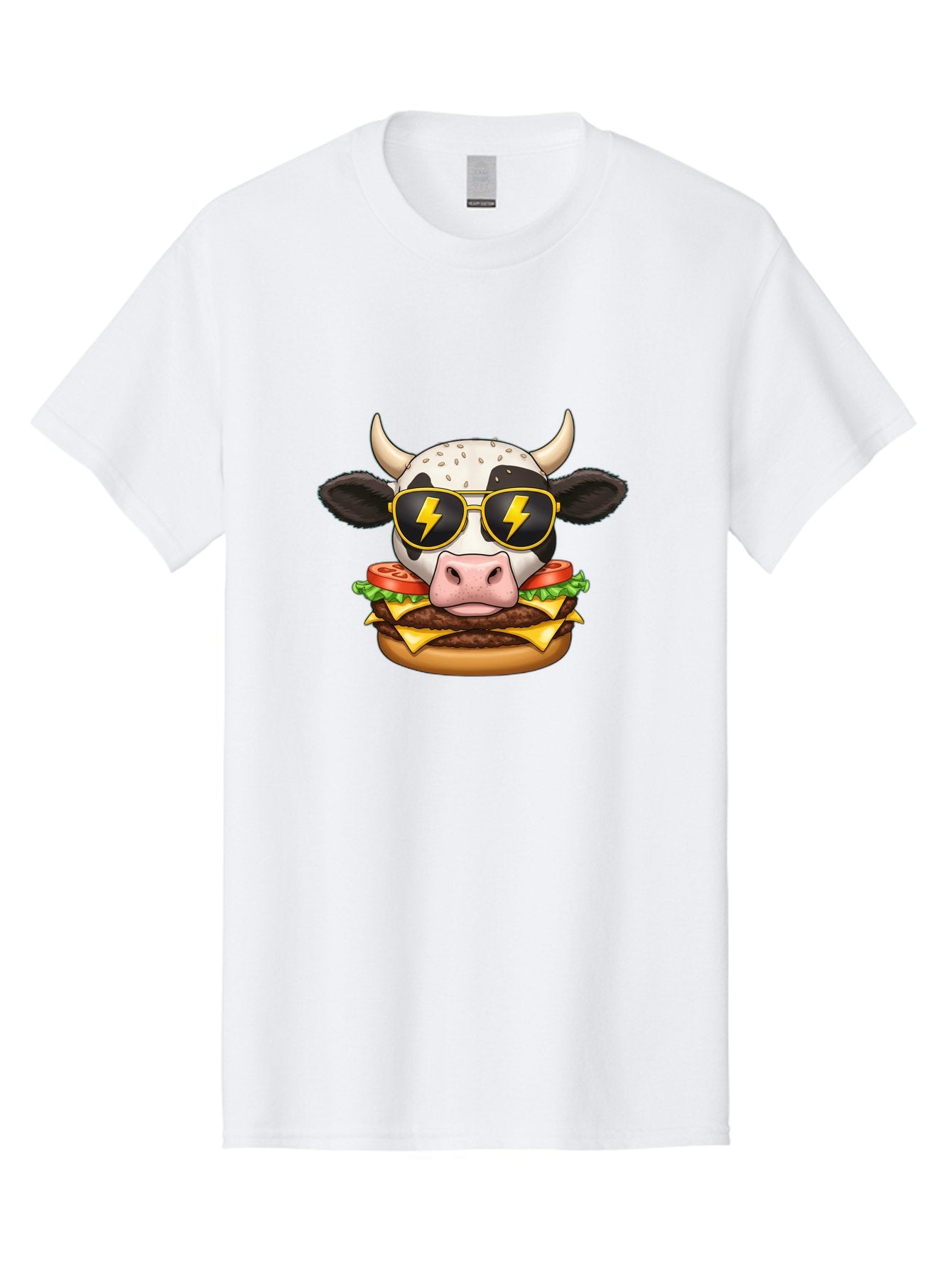 Cow-Head-Burger Men'S Graphic Tee, 100% Cotton, Comfortable Casual Summer Wear, Machine Washable, Vintage Camera, Old Camera, Antique Camera, Black Camera, Classic Photography, Photography Equipment, Nostalgic Device, Film Camera, Camera Art Bah797