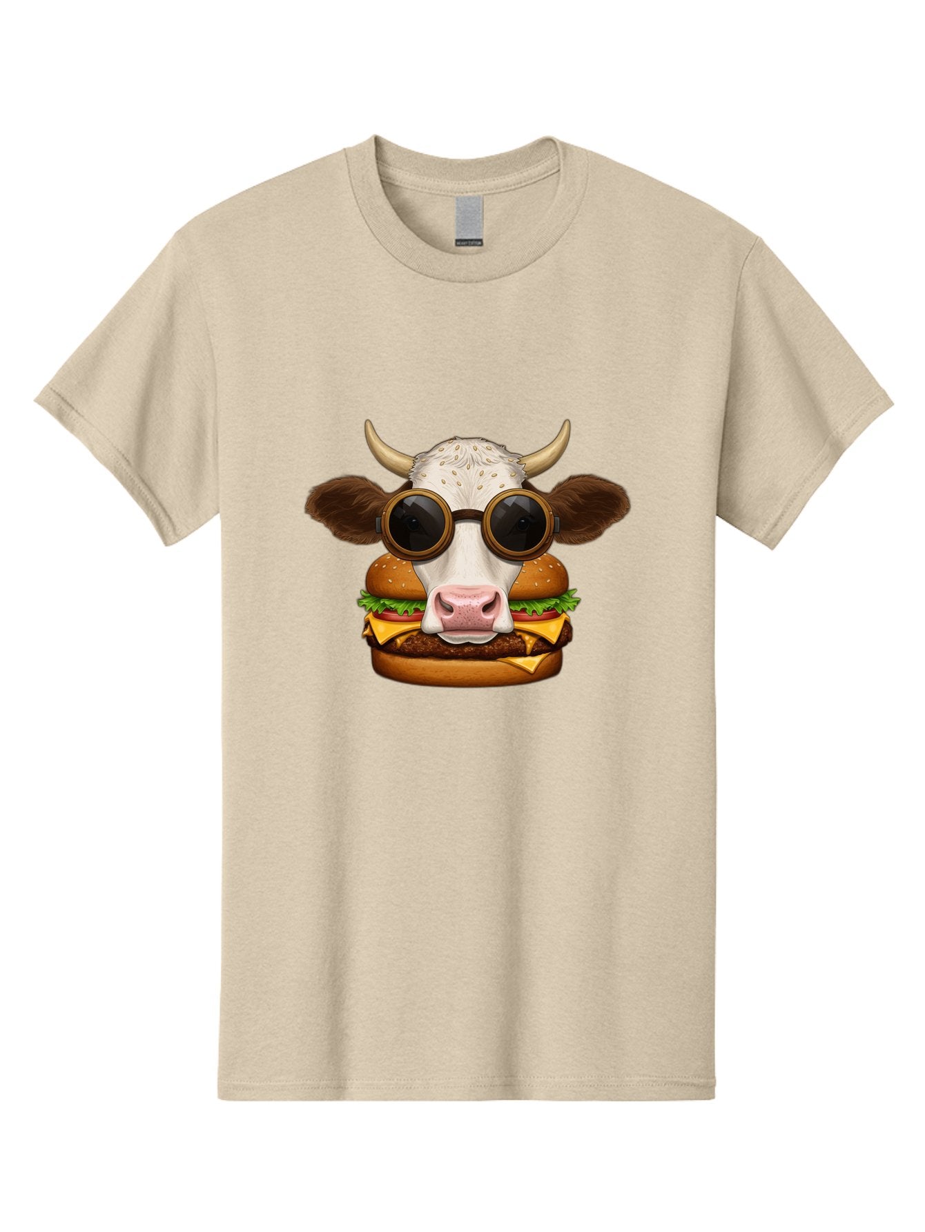 Cow-In-Shades-Burger Men'S Graphic Tee, 100% Cotton, Comfortable Casual Summer Wear, Machine Washable, Vintage Camera, Old Camera, Antique Camera, Black Camera, Classic Photography, Photography Equipment, Nostalgic Device, Film Camera, Bah800 14
