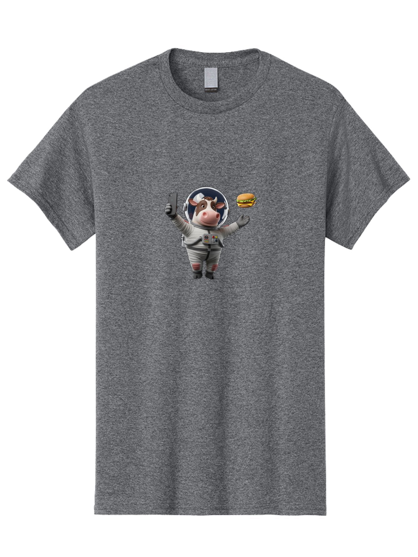 Cow-In-Space-Suit Men'S Graphic Tee, 100% Cotton, Comfortable Casual Summer Wear, Machine Washable, Vintage Camera, Old Camera, Antique Camera, Black Camera, Classic Photography, Photography Equipment, Nostalgic Device, Film Camera, Camera Art Bah801 4