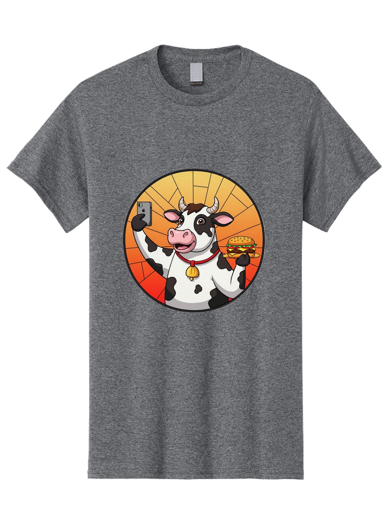 Cow-Selfie-Burger Men'S Graphic Tee, 100% Cotton, Comfortable Casual Summer Wear, Machine Washable, Vintage Camera, Old Camera, Antique Camera, Black Camera, Classic Photography, Photography Equipment, Nostalgic Device, Film Camera, Camera Art Bah808 11