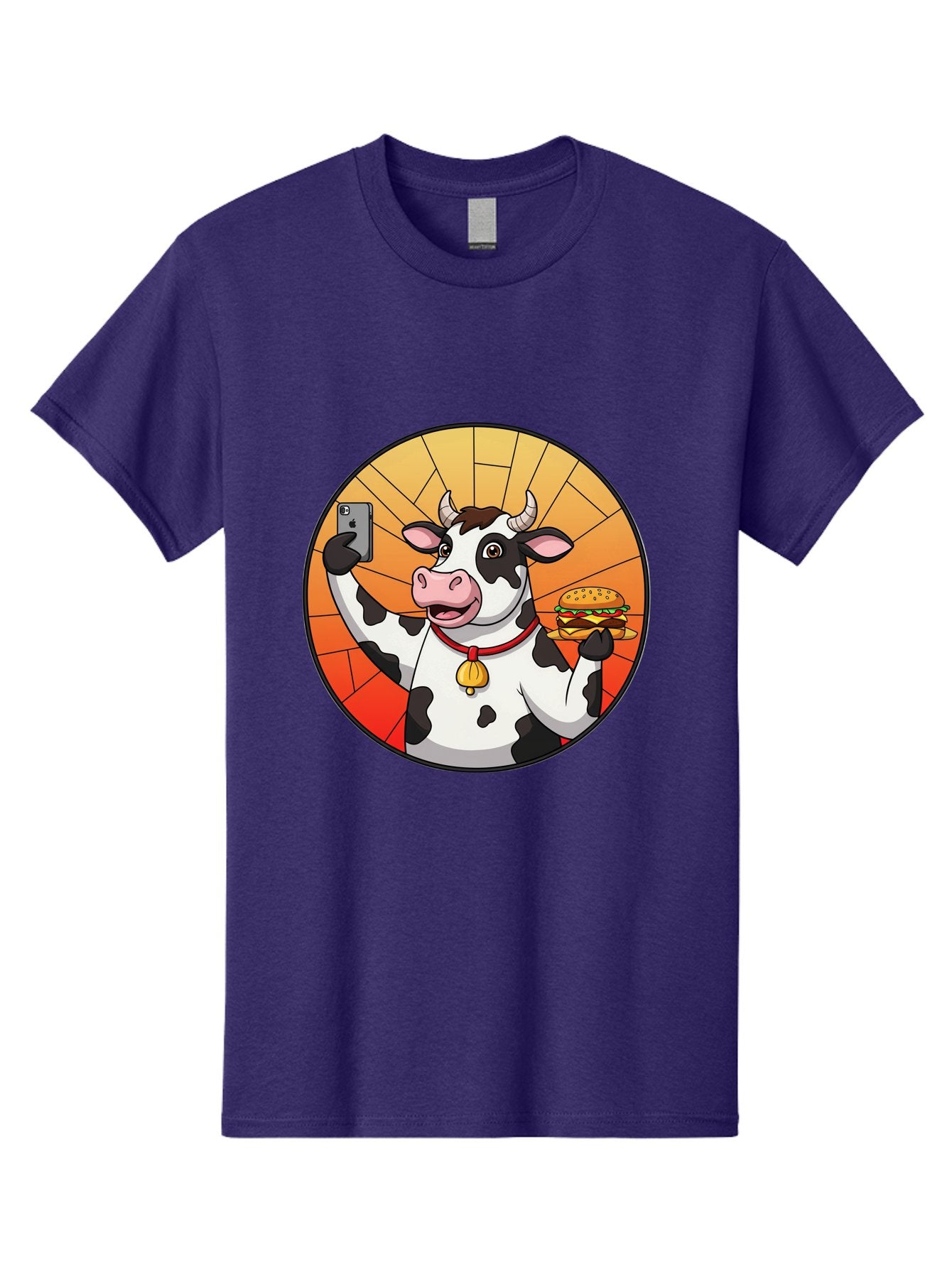 Cow-Selfie-Burger Men'S Graphic Tee, 100% Cotton, Comfortable Casual Summer Wear, Machine Washable, Vintage Camera, Old Camera, Antique Camera, Black Camera, Classic Photography, Photography Equipment, Nostalgic Device, Film Camera, Camera Art Bah808 14