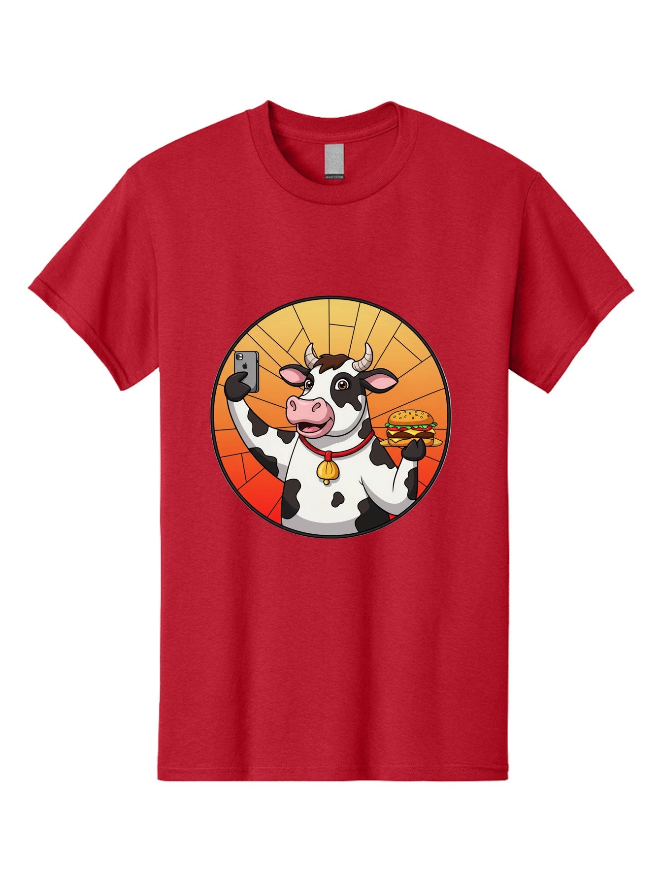 Cow-Selfie-Burger Men'S Graphic Tee, 100% Cotton, Comfortable Casual Summer Wear, Machine Washable, Vintage Camera, Old Camera, Antique Camera, Black Camera, Classic Photography, Photography Equipment, Nostalgic Device, Film Camera, Camera Art Bah808 12