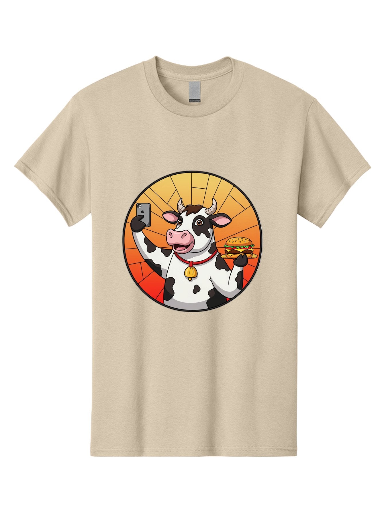 Cow-Selfie-Burger Men'S Graphic Tee, 100% Cotton, Comfortable Casual Summer Wear, Machine Washable, Vintage Camera, Old Camera, Antique Camera, Black Camera, Classic Photography, Photography Equipment, Nostalgic Device, Film Camera, Camera Art Bah808 15