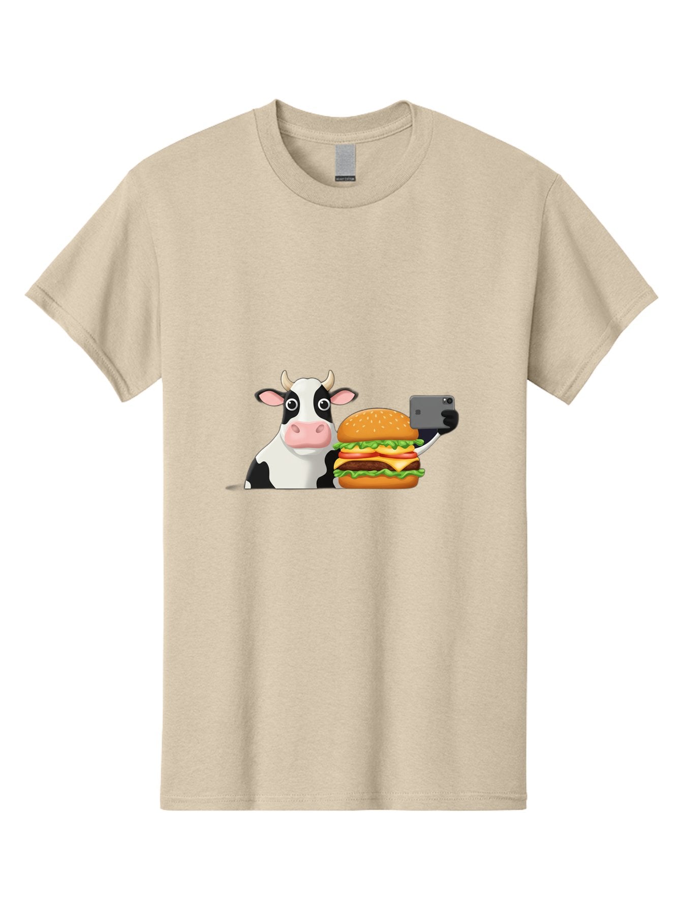 Cow-Selfie Men'S Graphic Tee, 100% Cotton, Comfortable Casual Summer Wear, Machine Washable, Vintage Camera, Old Camera, Antique Camera, Black Camera, Classic Photography, Photography Equipment, Nostalgic Device, Film Camera, Camera Art Bah809 8