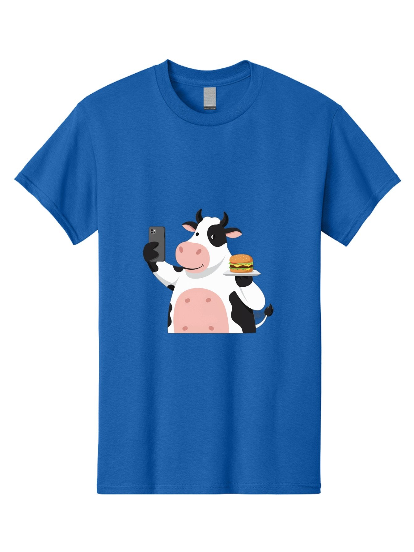 Cow-Serving-Burger Men'S Graphic Tee, 100% Cotton, Comfortable Casual Summer Wear, Machine Washable, Vintage Camera, Old Camera, Antique Camera, Black Camera, Classic Photography, Photography Equipment, Nostalgic Device, Film Camera, Bah810 5