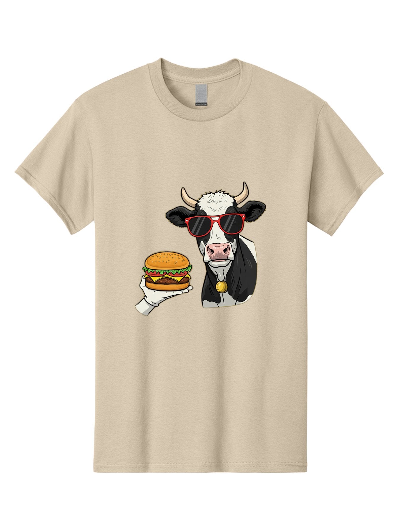 Cow-Sunglasses Men'S Graphic Tee, 100% Cotton, Comfortable Casual Summer Wear, Machine Washable, Vintage Camera, Old Camera, Antique Camera, Black Camera, Classic Photography, Photography Equipment, Nostalgic Device, Film Camera, Camera Art Bah811 3