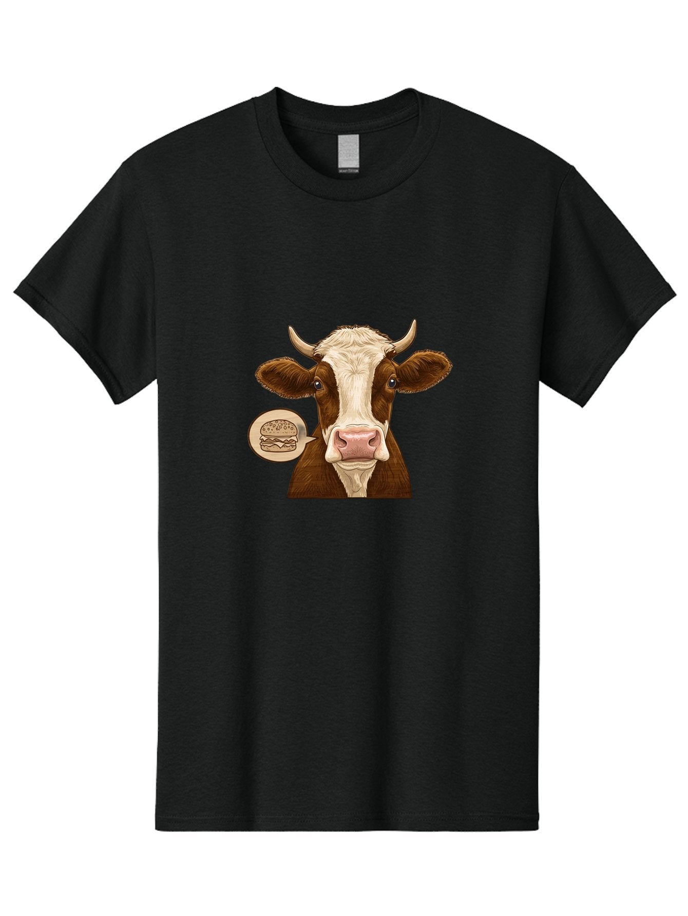 Cow-Thinking-Burger Men'S Graphic Tee, 100% Cotton, Comfortable Casual Summer Wear, Machine Washable, Vintage Camera, Old Camera, Antique Camera, Black Camera, Classic Photography, Photography Equipment, Nostalgic Device, Film Camera, Bah815