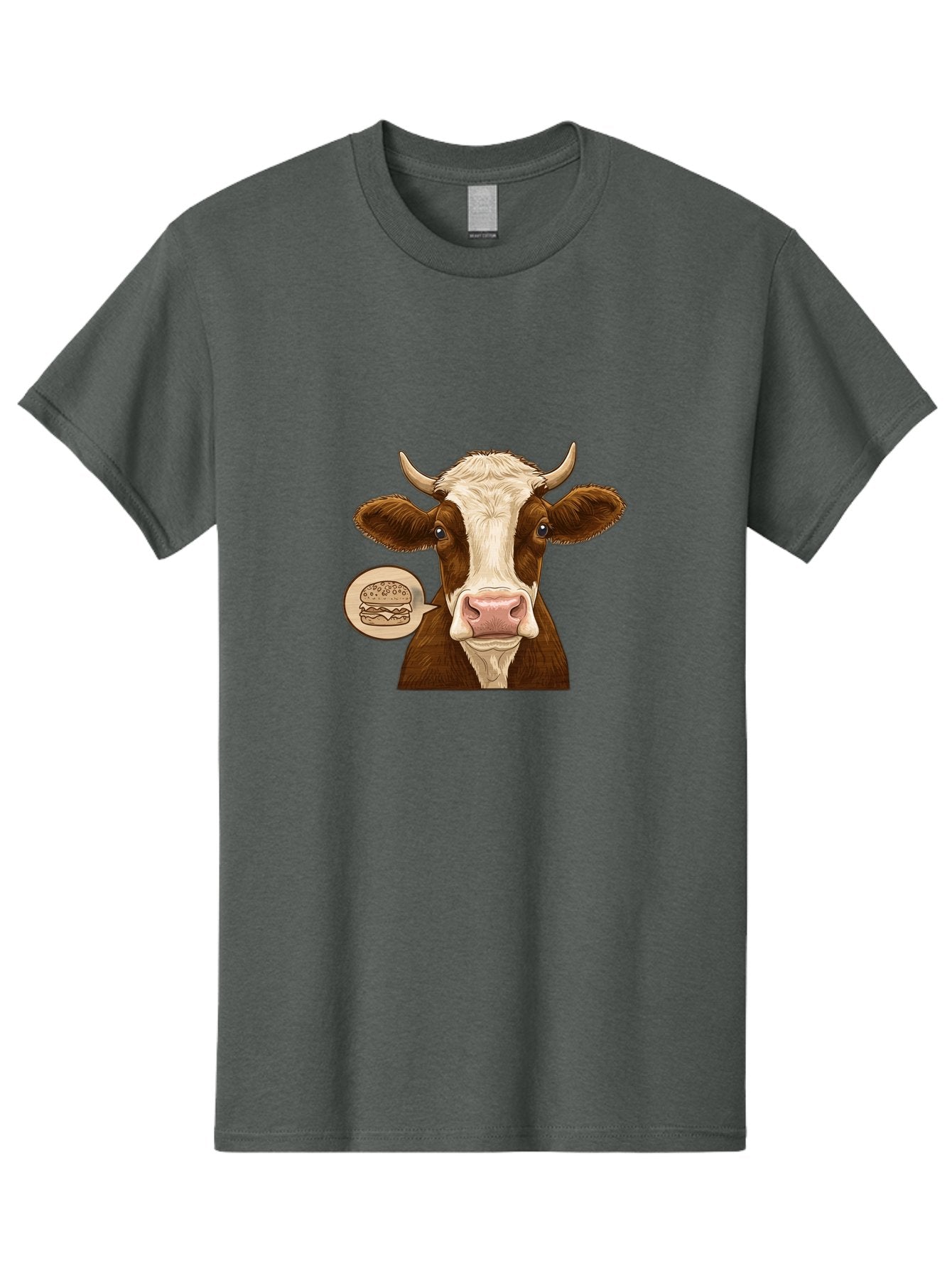 Cow-Thinking-Burger Men'S Graphic Tee, 100% Cotton, Comfortable Casual Summer Wear, Machine Washable, Vintage Camera, Old Camera, Antique Camera, Black Camera, Classic Photography, Photography Equipment, Nostalgic Device, Film Camera, Bah815 15