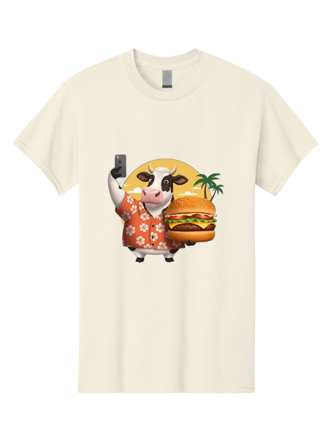 Cow-With-Burger-1 Men'S Graphic Tee, 100% Cotton, Comfortable Casual Summer Wear, Machine Washable, Vintage Camera, Old Camera, Antique Camera, Black Camera, Classic Photography, Photography Equipment, Nostalgic Device, Film Camera, Camera Art Bah817 8
