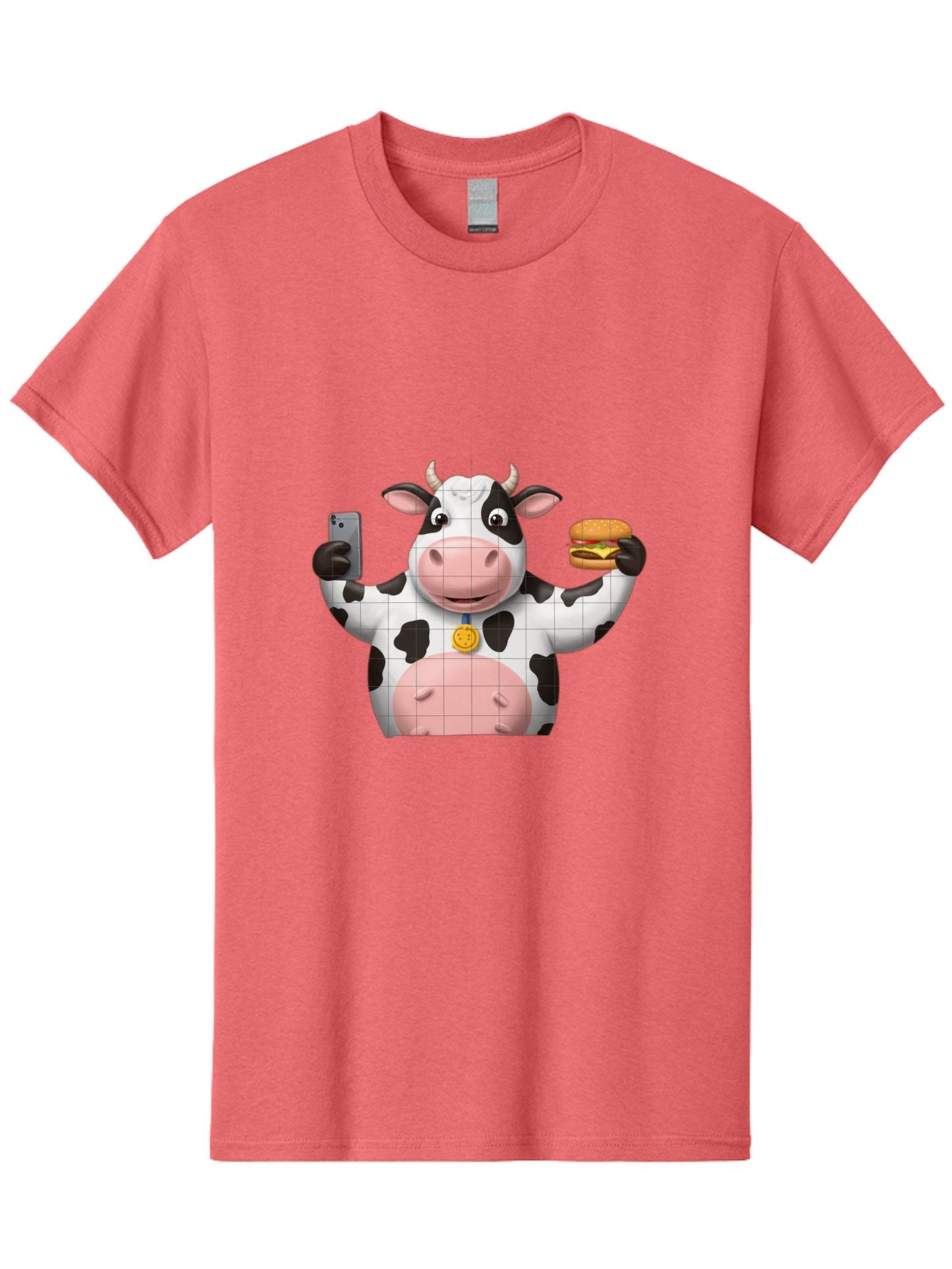 Cow-With-Burger-And-Phone Men'S Graphic Tee, 100% Cotton, Comfortable Casual Summer Wear, Machine Washable, Vintage Camera, Old Camera, Antique Camera, Black Camera, Classic Photography, Photography Equipment, Nostalgic Device, Film Camera, Bah818 9