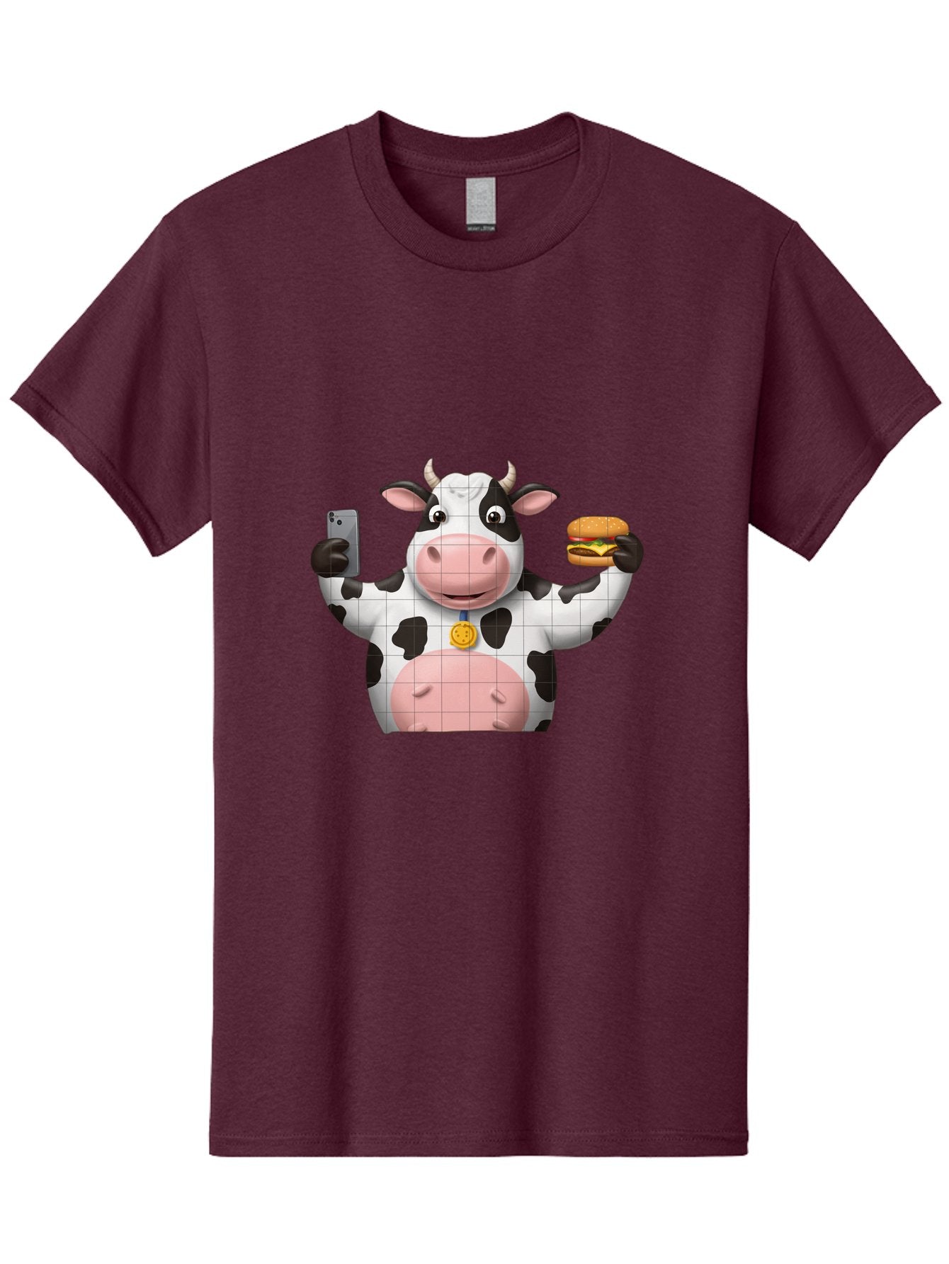 Cow-With-Burger-And-Phone Men'S Graphic Tee, 100% Cotton, Comfortable Casual Summer Wear, Machine Washable, Vintage Camera, Old Camera, Antique Camera, Black Camera, Classic Photography, Photography Equipment, Nostalgic Device, Film Camera, Bah818 4