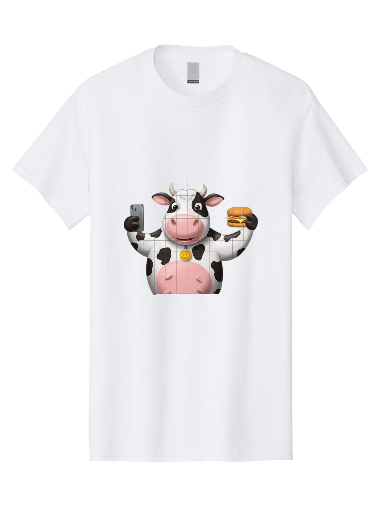Cow-With-Burger-And-Phone Men'S Graphic Tee, 100% Cotton, Comfortable Casual Summer Wear, Machine Washable, Vintage Camera, Old Camera, Antique Camera, Black Camera, Classic Photography, Photography Equipment, Nostalgic Device, Film Camera, Bah818 10