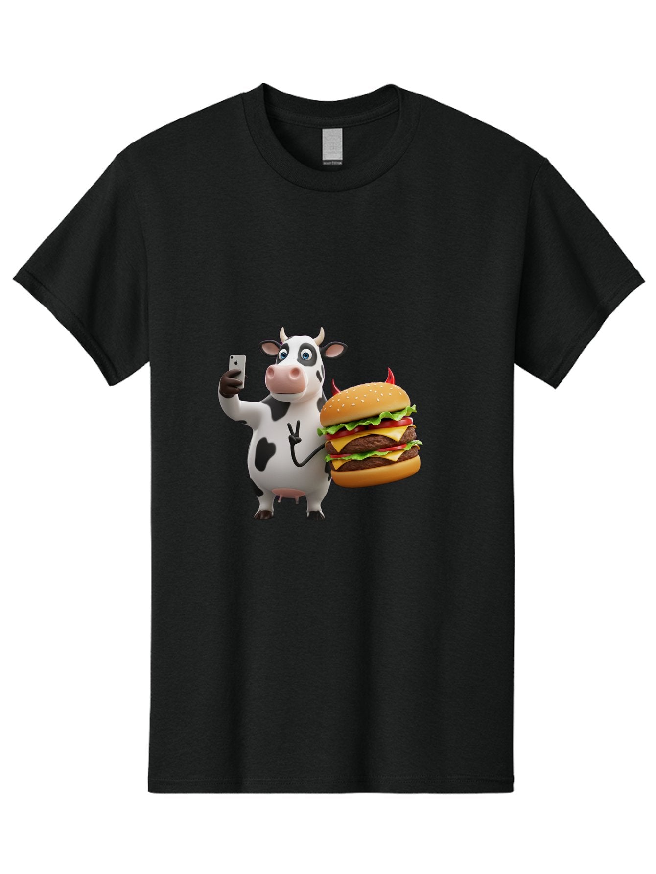 Cow-With-Burger Men'S Graphic Tee, 100% Cotton, Comfortable Casual Summer Wear, Machine Washable, Vintage Camera, Old Camera, Antique Camera, Black Camera, Classic Photography, Photography Equipment, Nostalgic Device, Film Camera, Camera Art Bah819 11