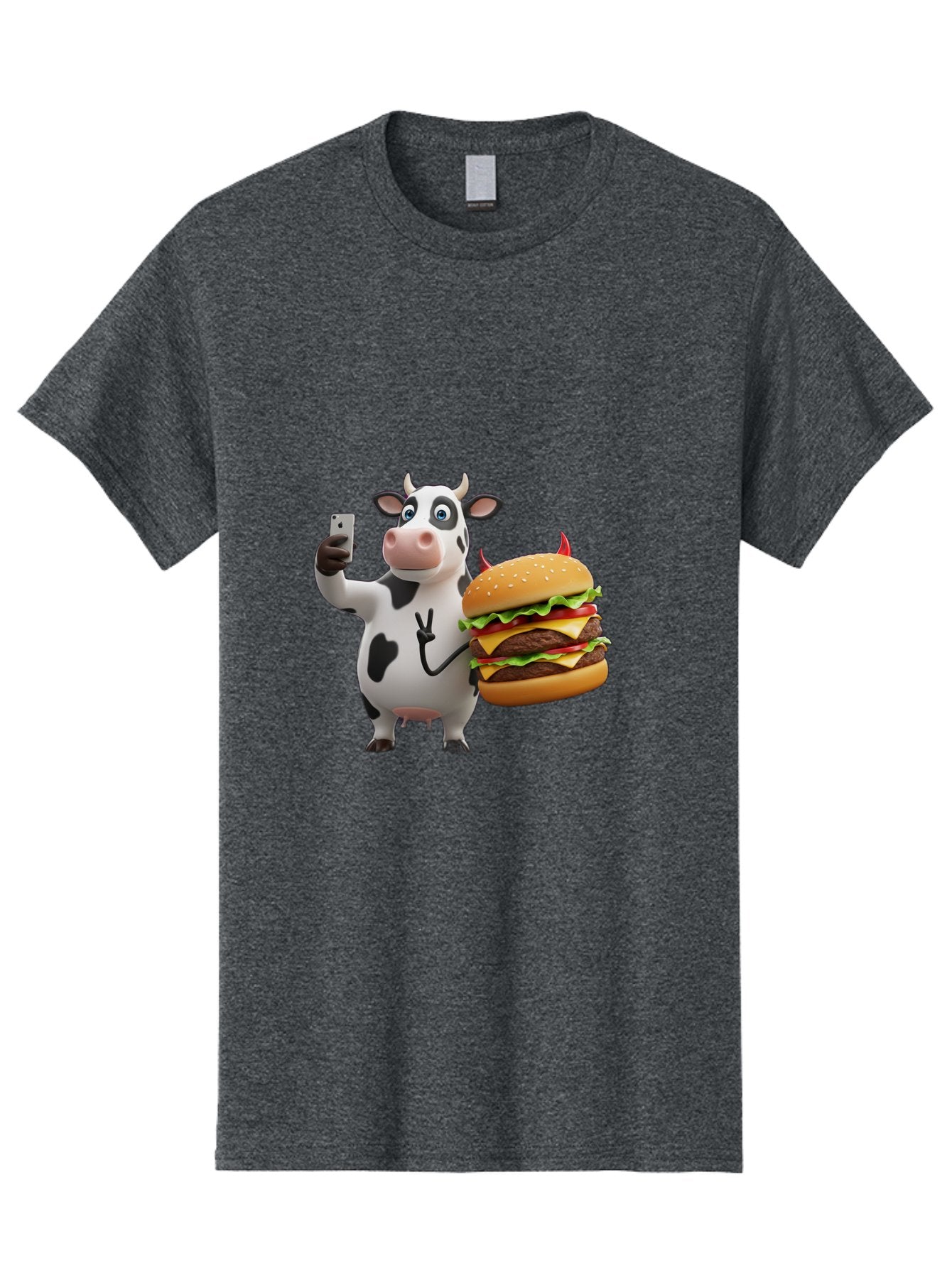 Cow-With-Burger Men'S Graphic Tee, 100% Cotton, Comfortable Casual Summer Wear, Machine Washable, Vintage Camera, Old Camera, Antique Camera, Black Camera, Classic Photography, Photography Equipment, Nostalgic Device, Film Camera, Camera Art Bah819 6