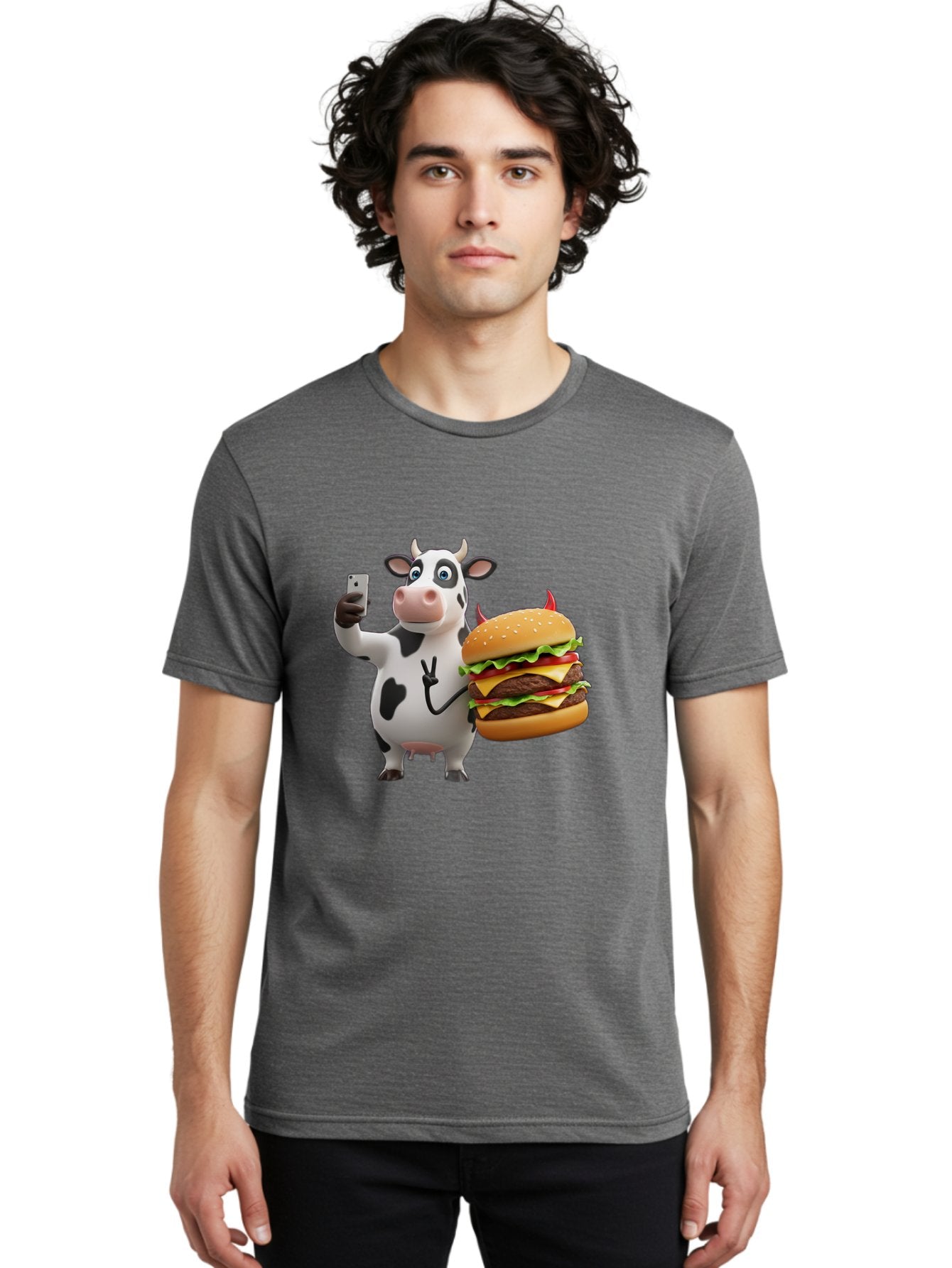 Cow-With-Burger Men'S Graphic Tee, 100% Cotton, Comfortable Casual Summer Wear, Machine Washable, Vintage Camera, Old Camera, Antique Camera, Black Camera, Classic Photography, Photography Equipment, Nostalgic Device, Film Camera, Camera Art Bah819 28