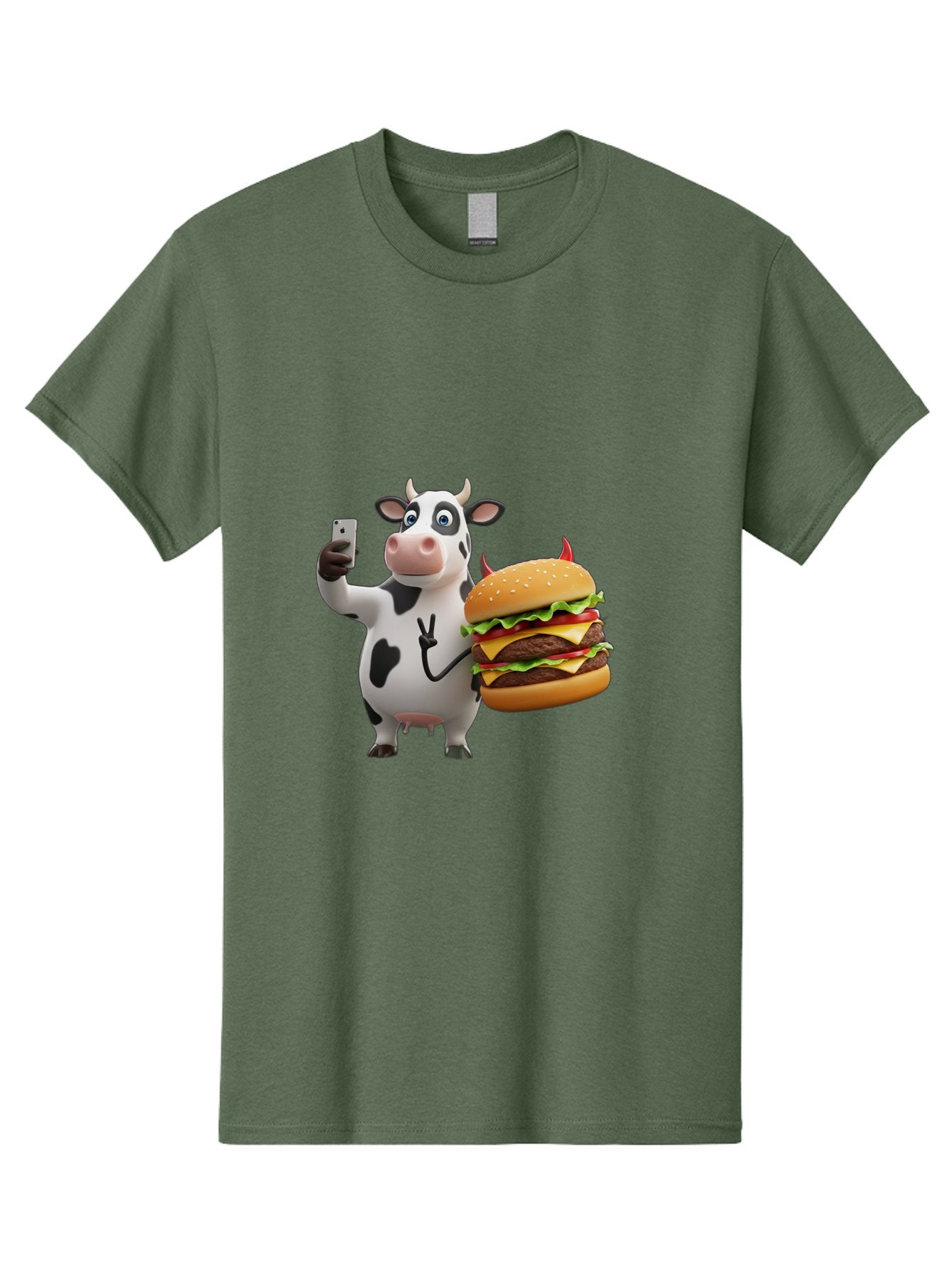 Cow-With-Burger Men'S Graphic Tee, 100% Cotton, Comfortable Casual Summer Wear, Machine Washable, Vintage Camera, Old Camera, Antique Camera, Black Camera, Classic Photography, Photography Equipment, Nostalgic Device, Film Camera, Camera Art Bah819 3