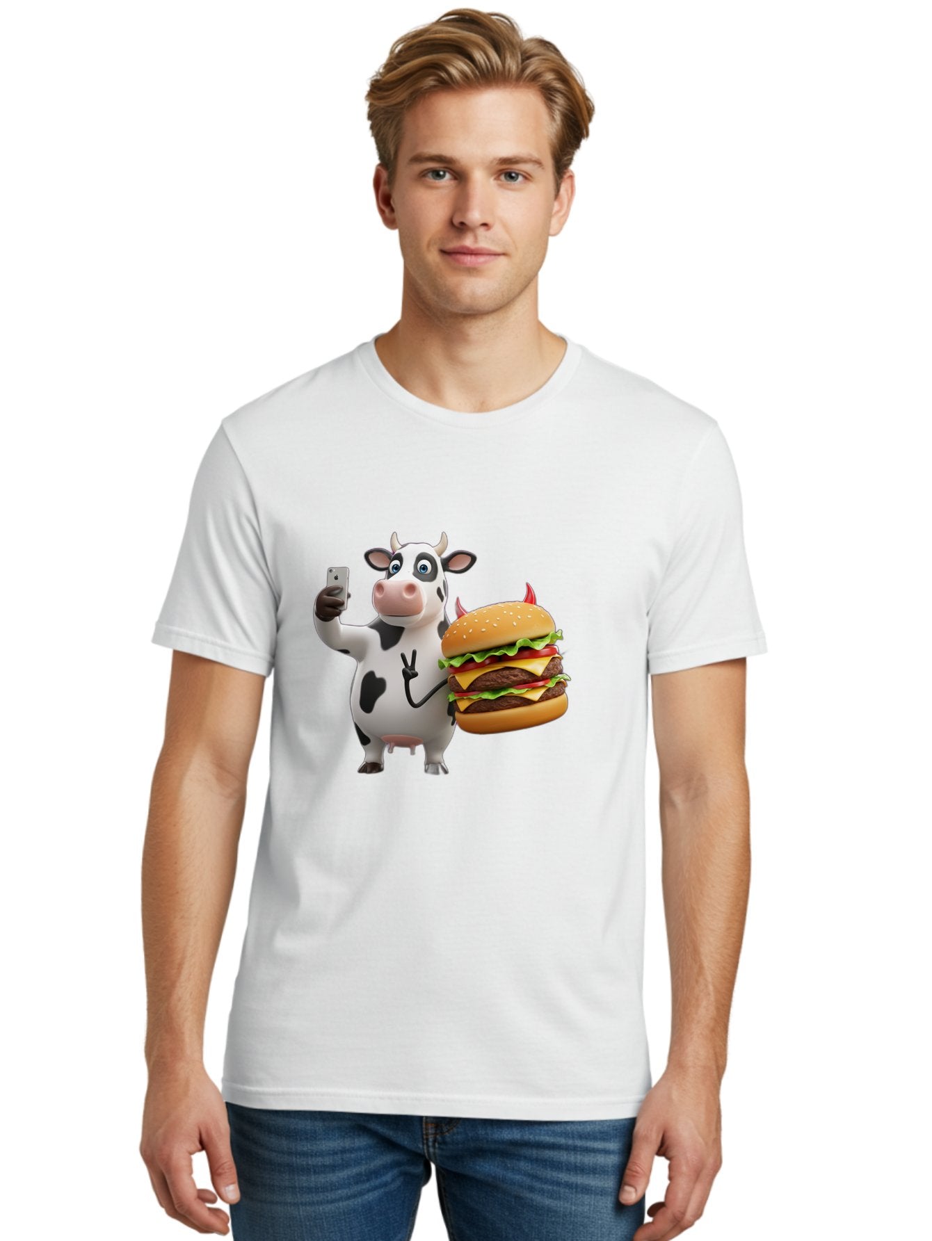 Cow-With-Burger Men'S Graphic Tee, 100% Cotton, Comfortable Casual Summer Wear, Machine Washable, Vintage Camera, Old Camera, Antique Camera, Black Camera, Classic Photography, Photography Equipment, Nostalgic Device, Film Camera, Camera Art Bah819 16