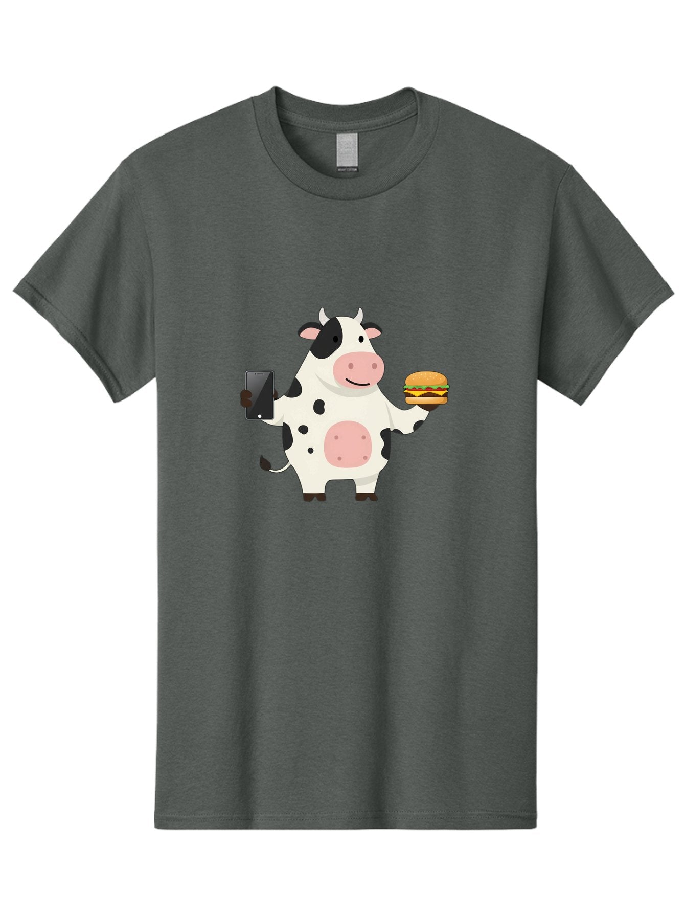 Cow-With-Hamburger Men'S Graphic Tee, 100% Cotton, Comfortable Casual Summer Wear, Machine Washable, Vintage Camera, Old Camera, Antique Camera, Black Camera, Classic Photography, Photography Equipment, Nostalgic Device, Film Camera, Bah821 9