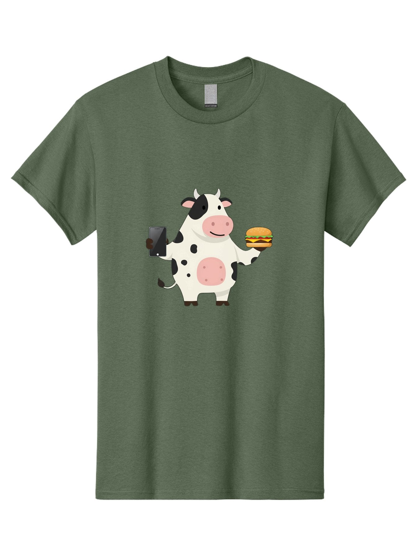 Cow-With-Hamburger Men'S Graphic Tee, 100% Cotton, Comfortable Casual Summer Wear, Machine Washable, Vintage Camera, Old Camera, Antique Camera, Black Camera, Classic Photography, Photography Equipment, Nostalgic Device, Film Camera, Bah821